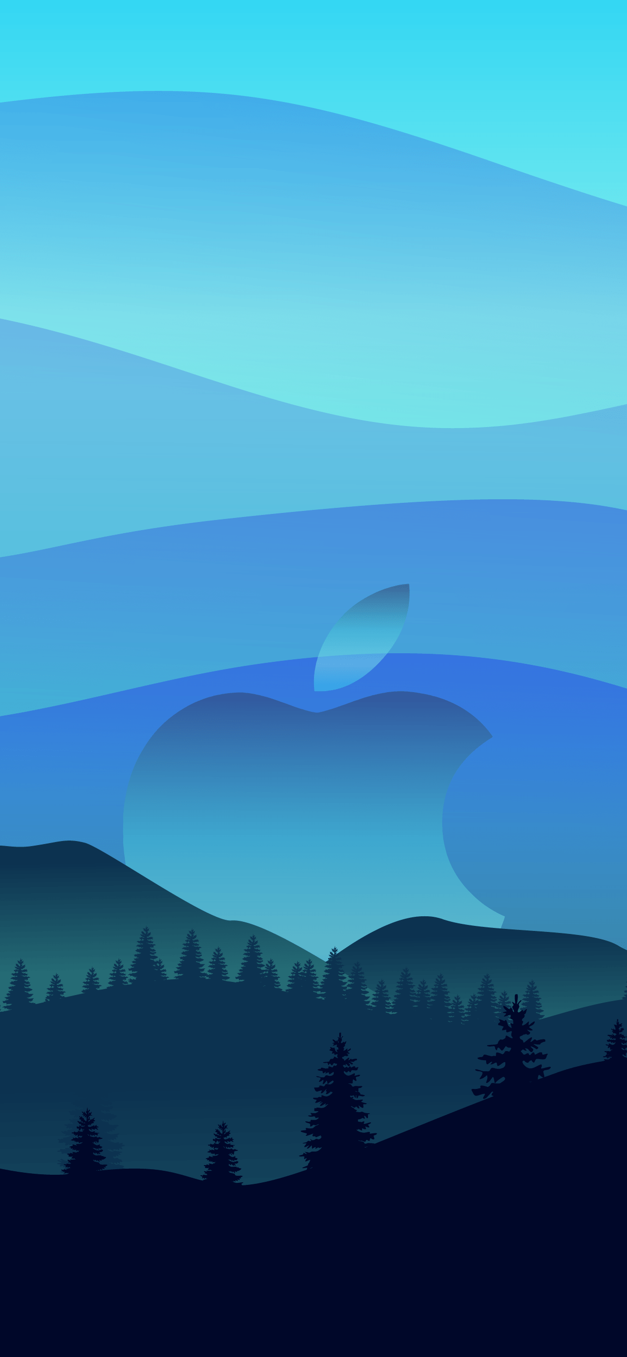 1242x2688 Wallpaper HD iphone blue