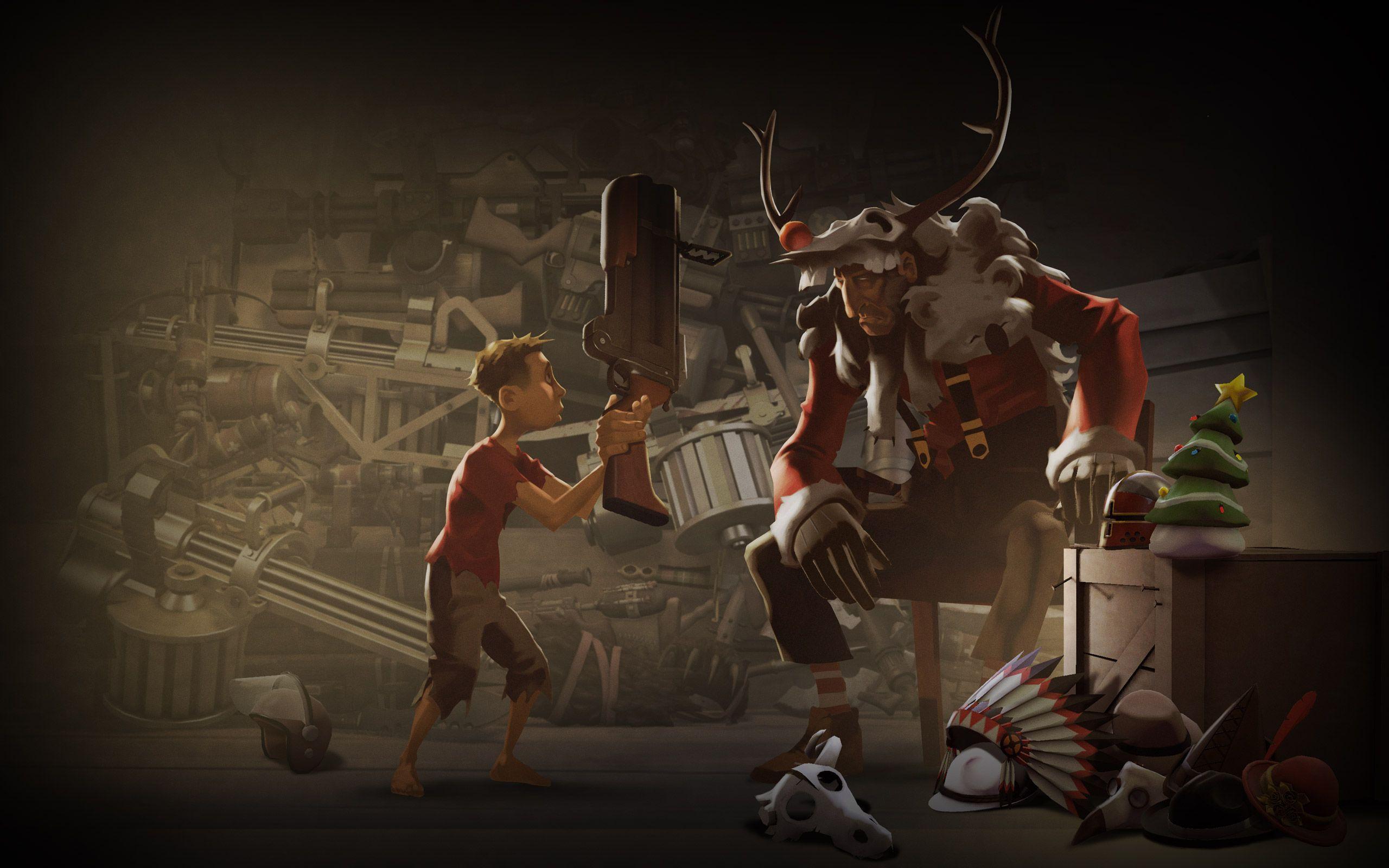 2560x1600 Download the Team Fortress Christmas Wallpaper, Team Fortress