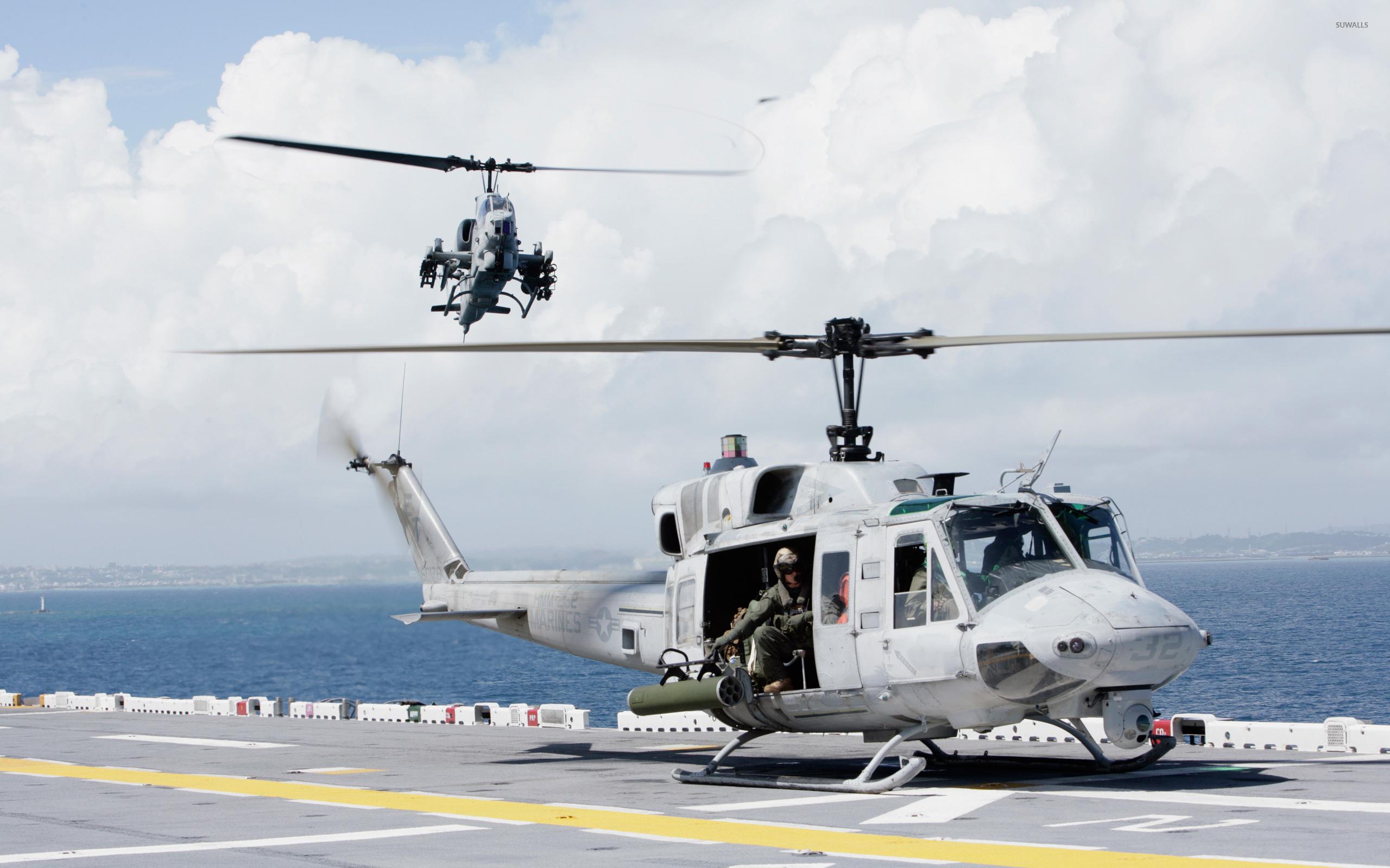 2560x1600 Bell UH 1N Twin Huey Wallpaper Wallpaper