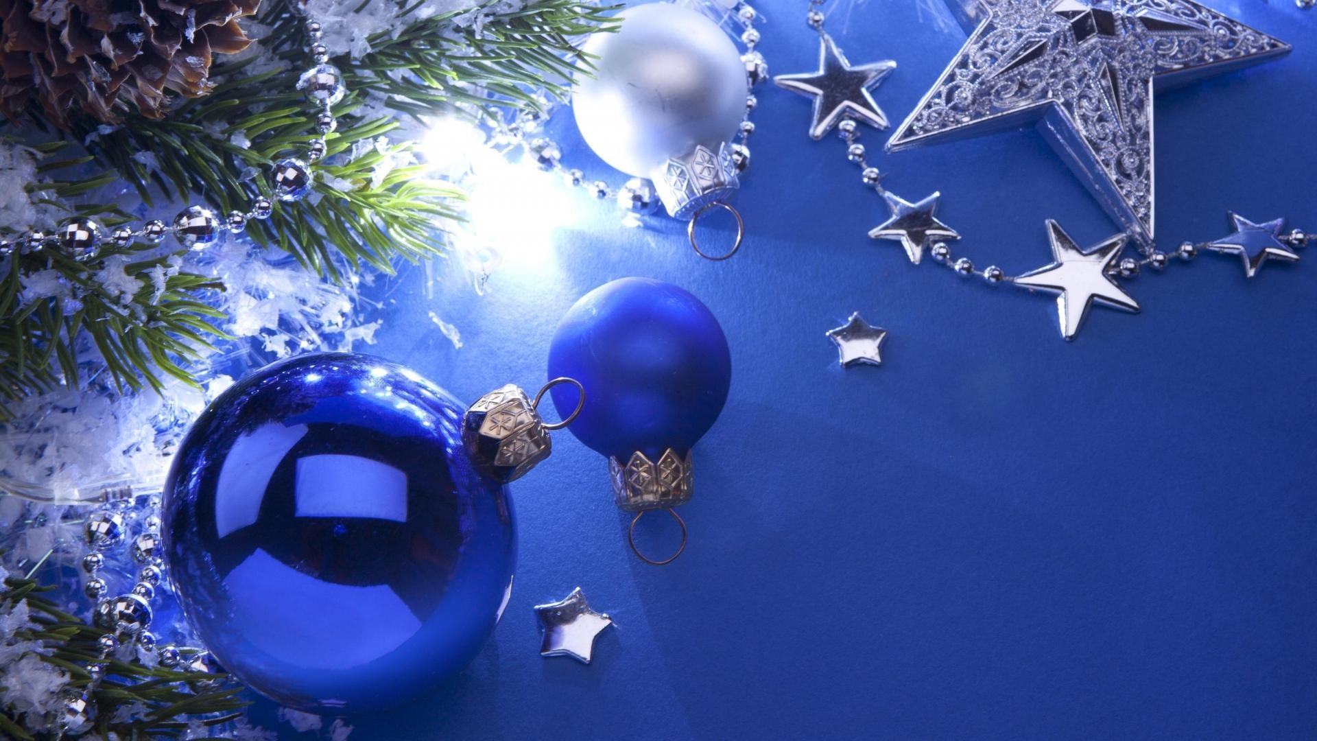 1920x1080 Blue Christmas Wallpaper