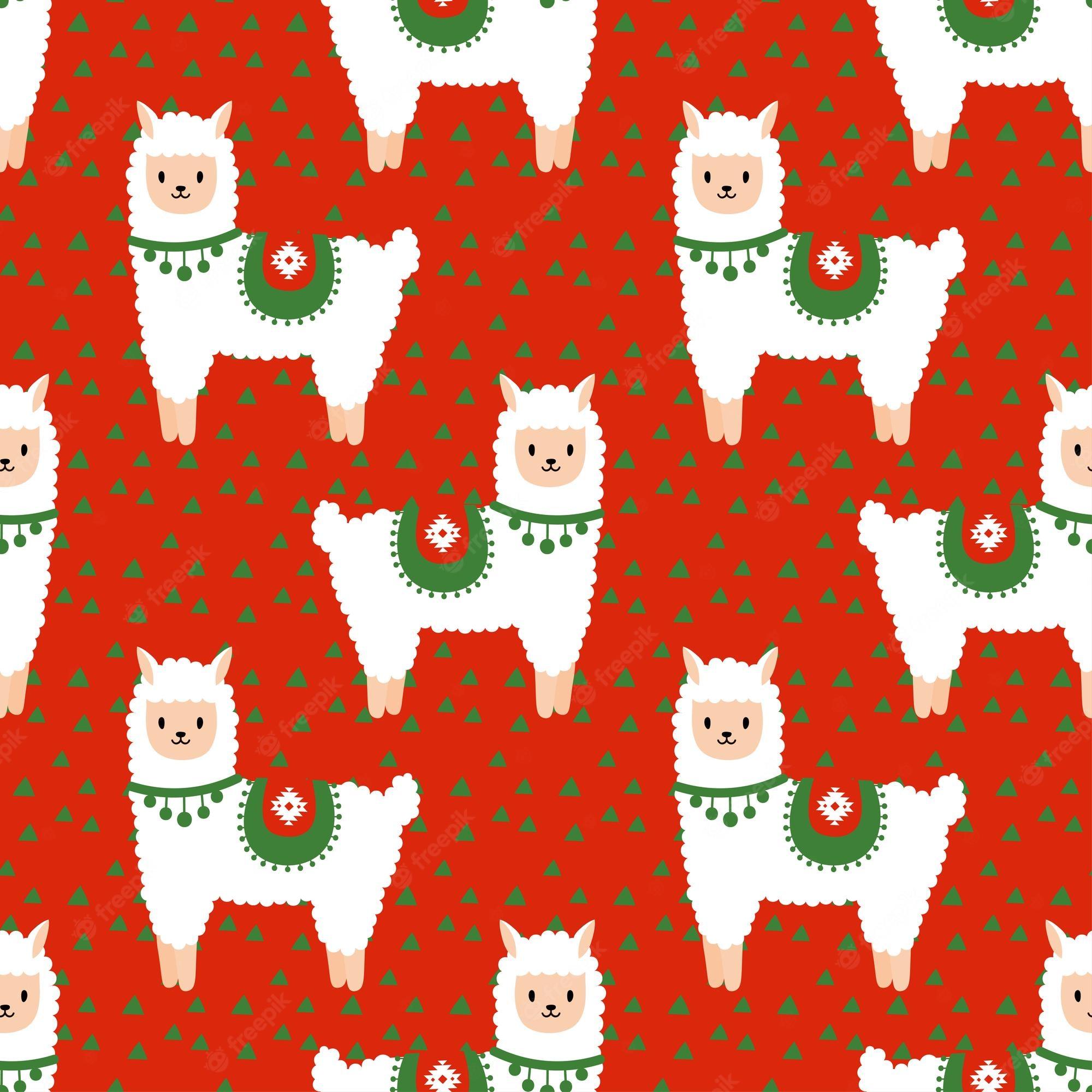 2000x2000 Alpaca christmas Image. Free Vectors, & PSD