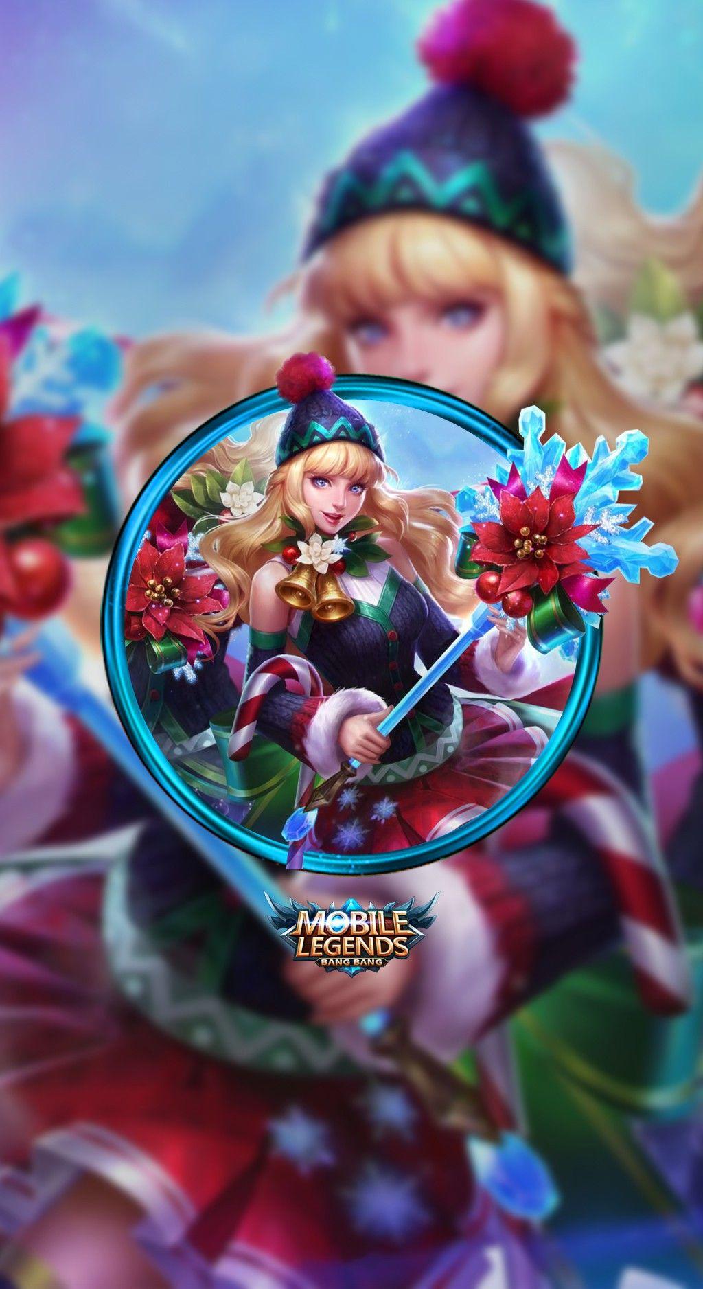 1024x1877 ML Wallpaper Christmas Carnival Heroes Mage of Skins V4