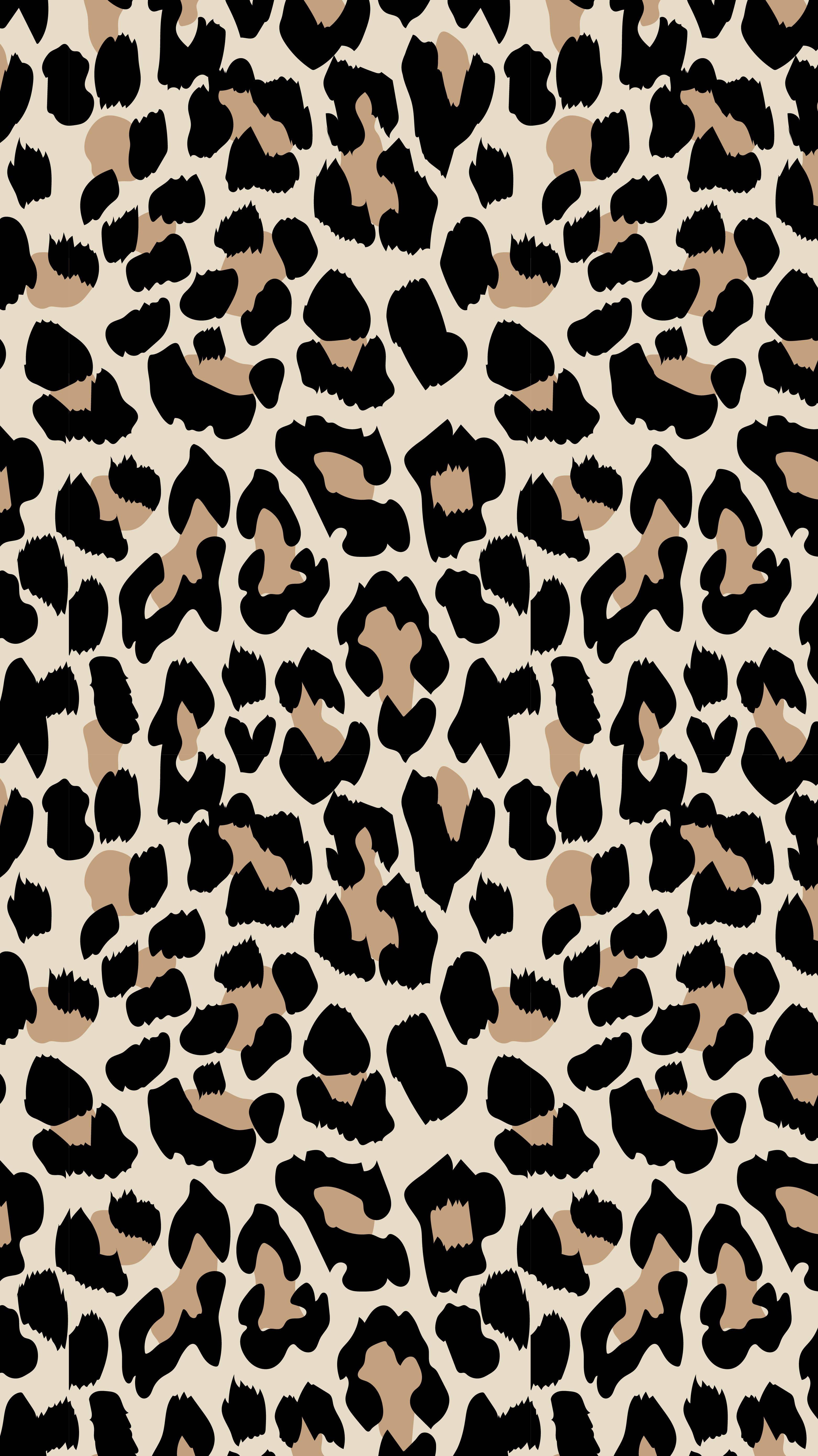 3125x5559 Download Light Brown And Black Leopard Print Wallpaper