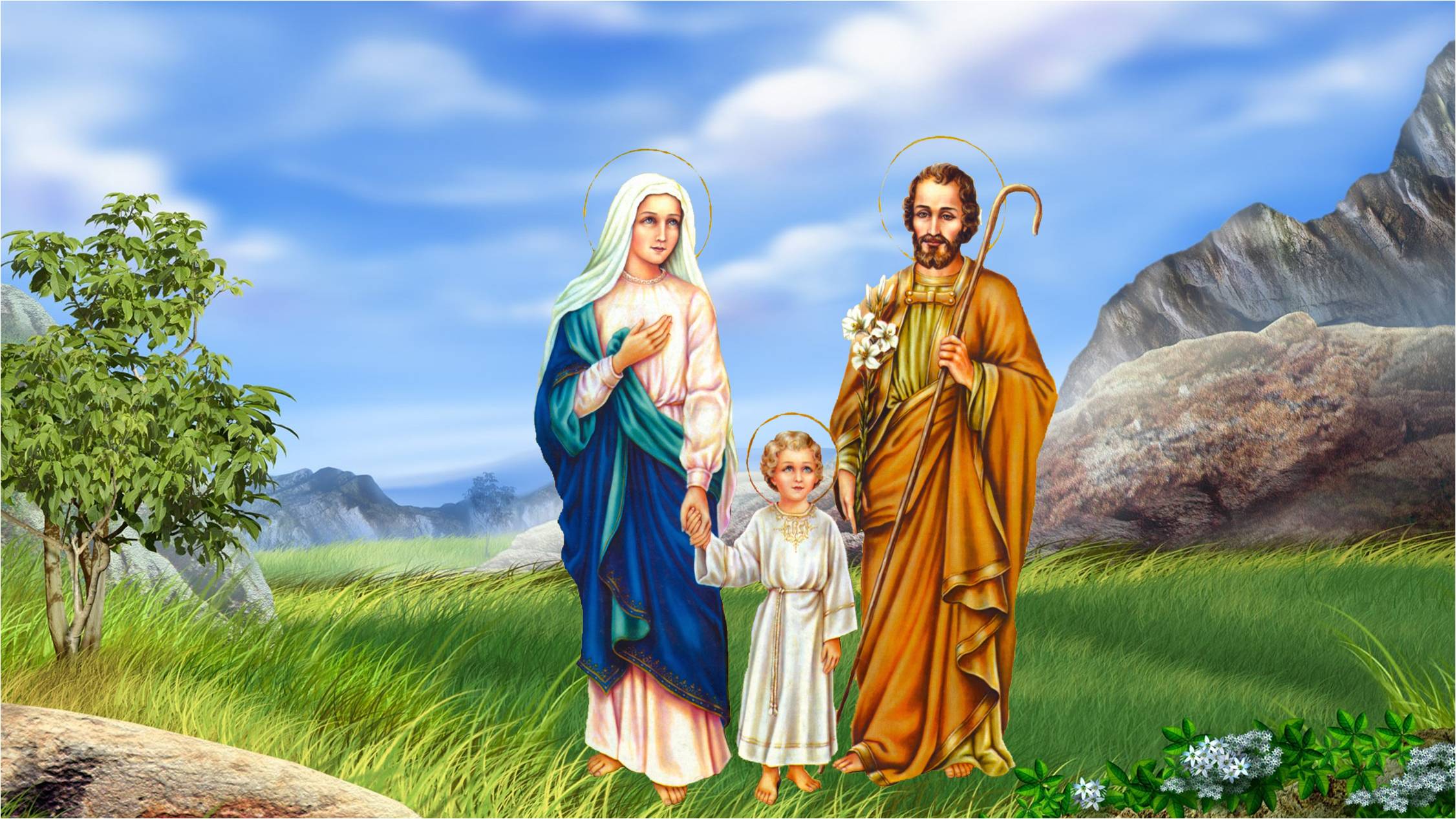 2252x1267 Catholic Picture Of The Holy Family