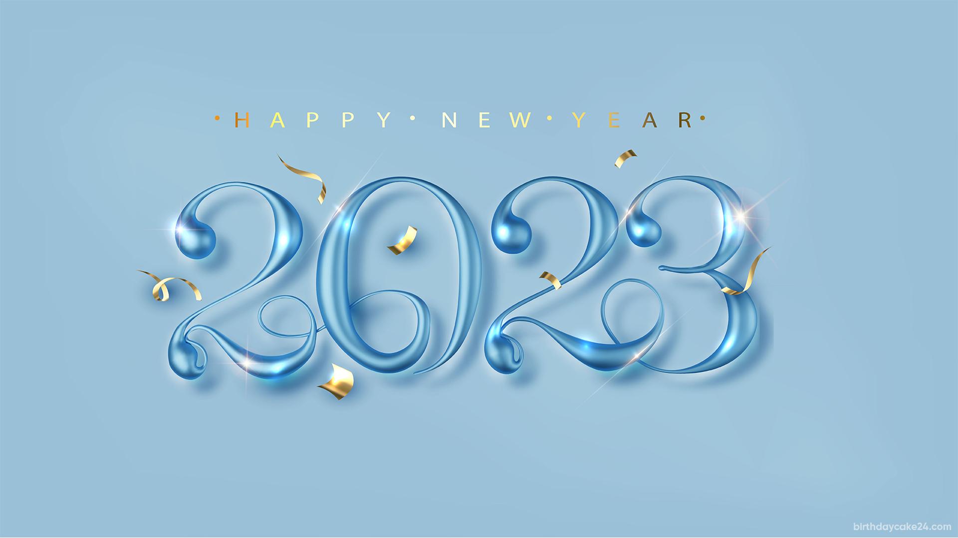 Happy New Year 2023 Background Design Graphic by weiskandasihite  Creative  Fabrica