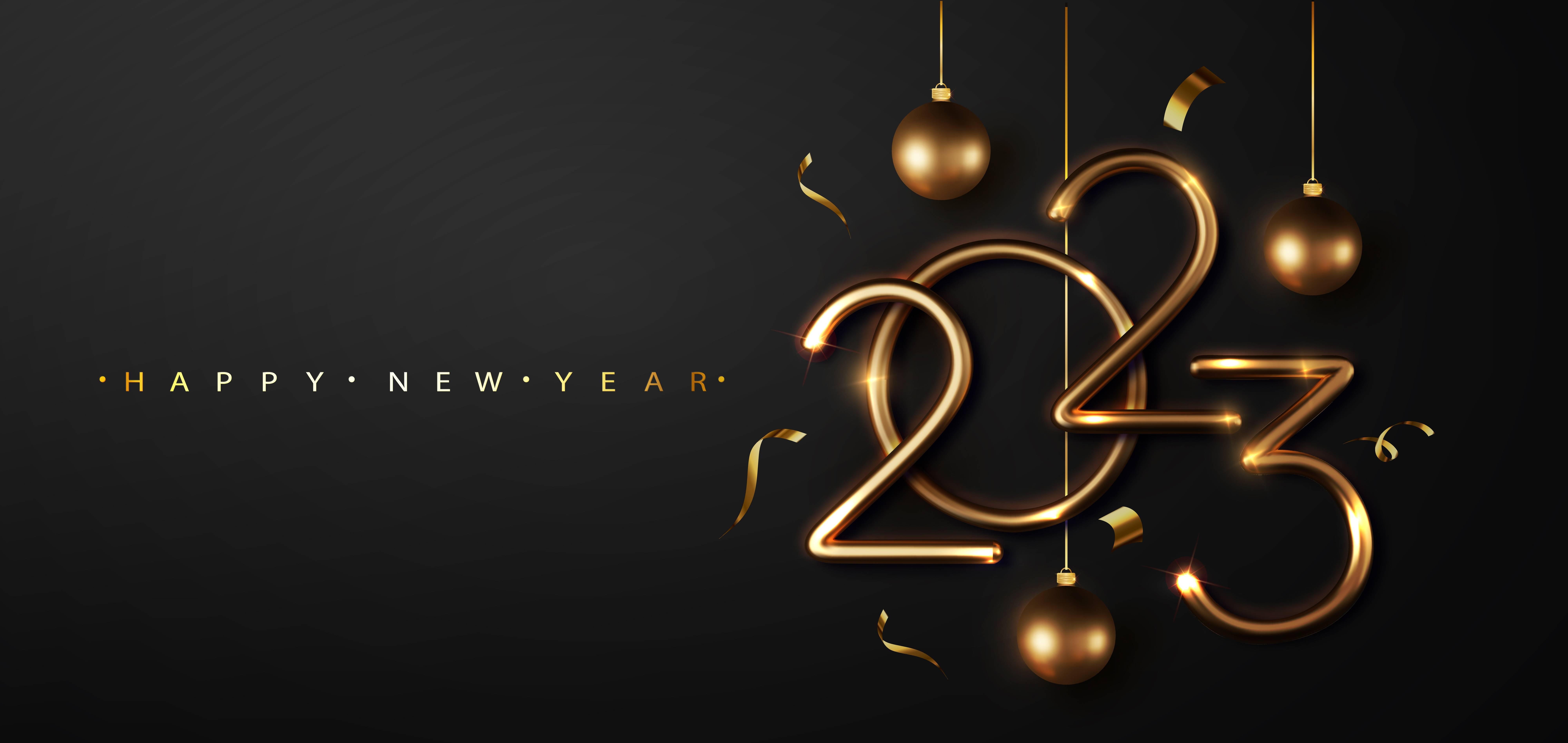 8000x3790 New Year 2023 8K Wallpaper, HD Holidays 4K Wallpaper, Image, Photo and Background