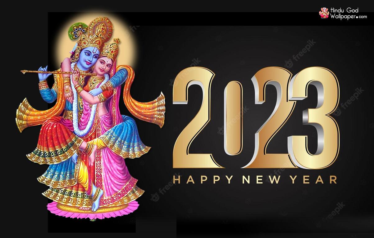 1204x768 Wish You a Happy New Year 2023 Wallpaper HD Image Download