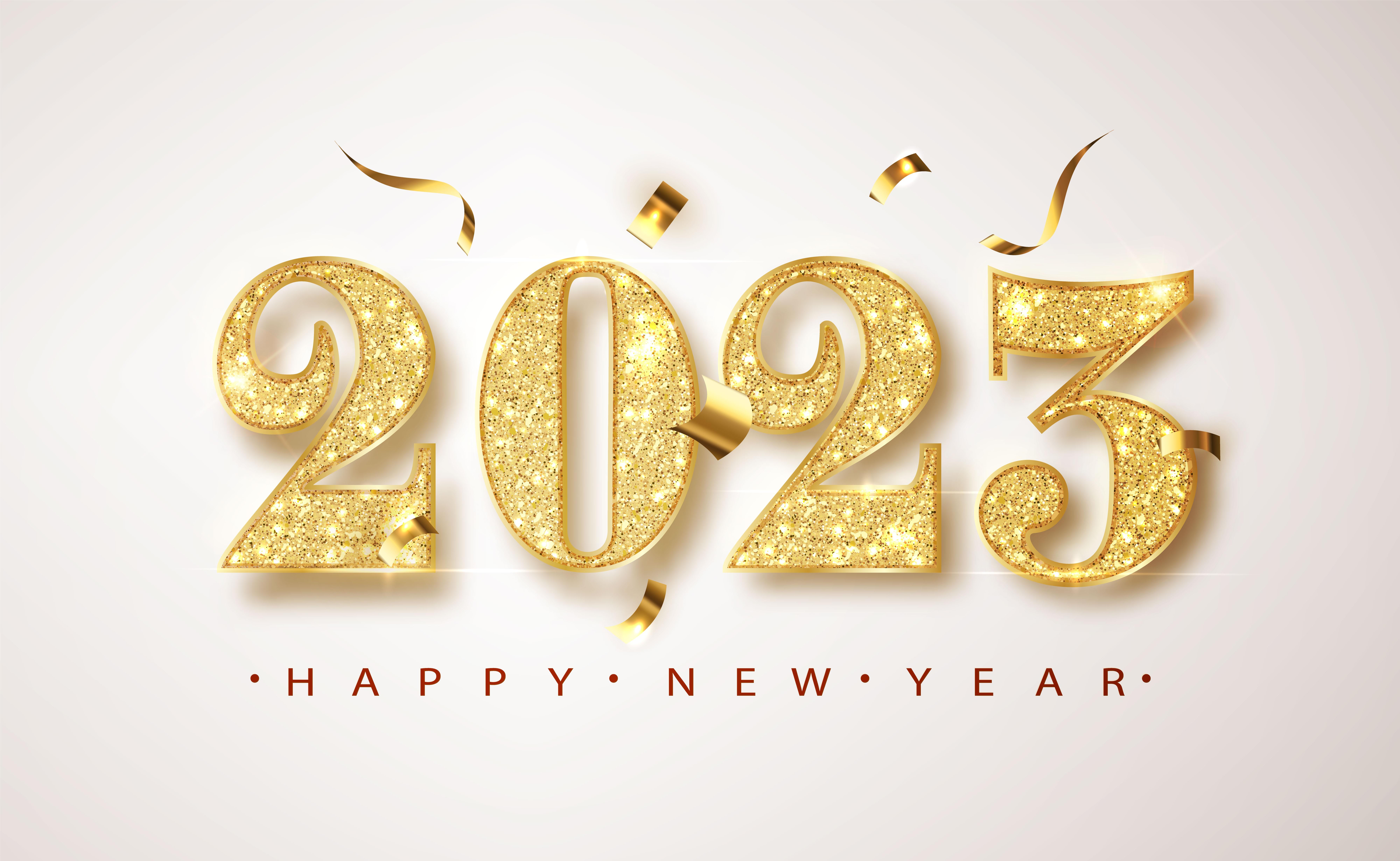 8000x4923 New Year 2023 8k Ultra HD Wallpaper