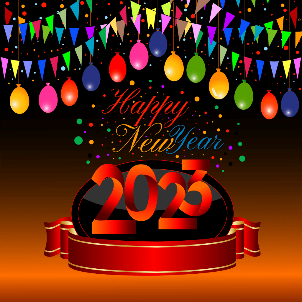 1024x1024 Best 100 Happy New Year 2023 Image, wishes, GIFs & Quotes