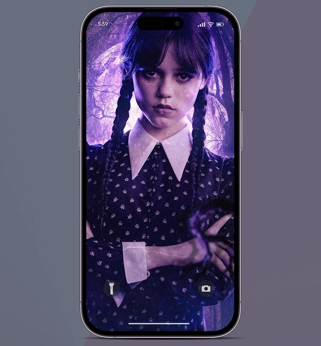 1080x1165 Wednesday Addams wallpaper