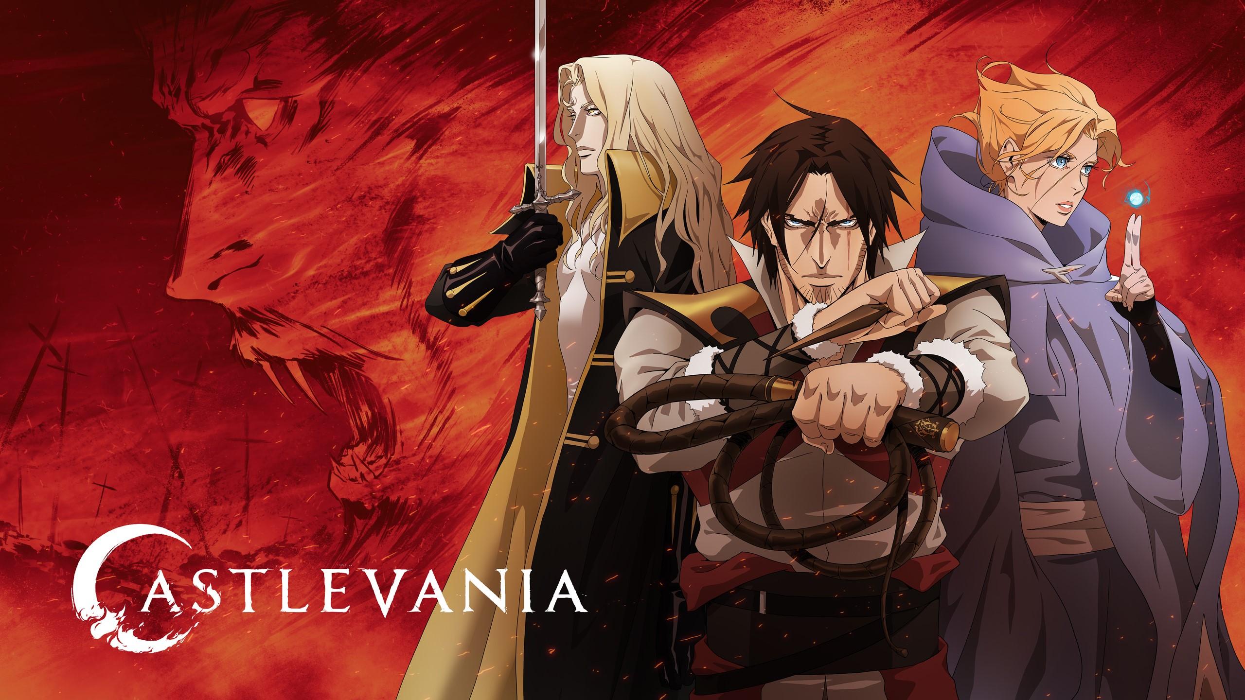 2560x1440 Wallpaper / Netflix, Castlevania, TV, Castlevania (anime), tv series, Trevor Belmont, Alucard Tepes, Sypha Belnades, Netflix TV Series free download