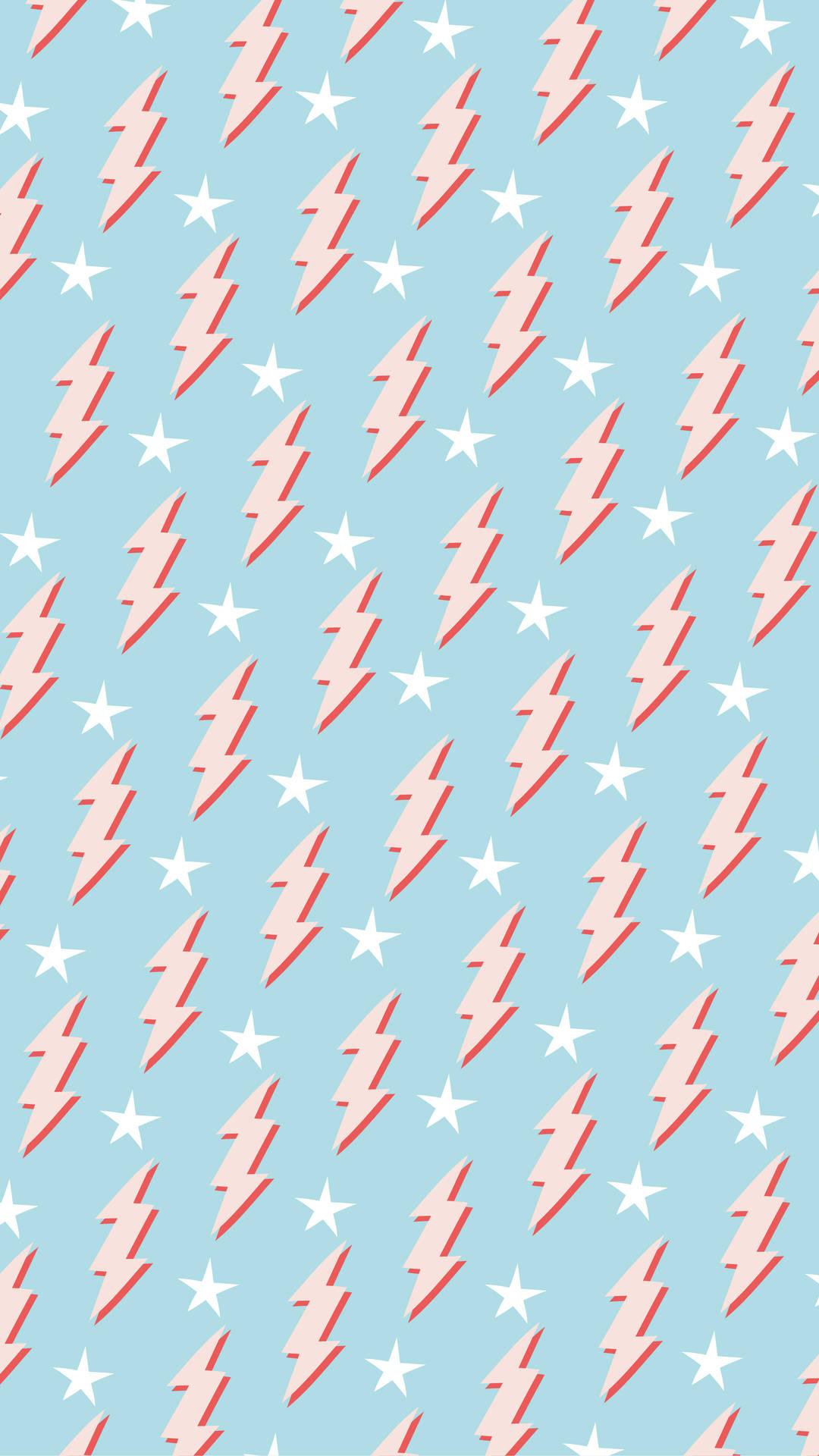 1080x1920 Download Preppy Lightning Bolt Pattern Wallpaper
