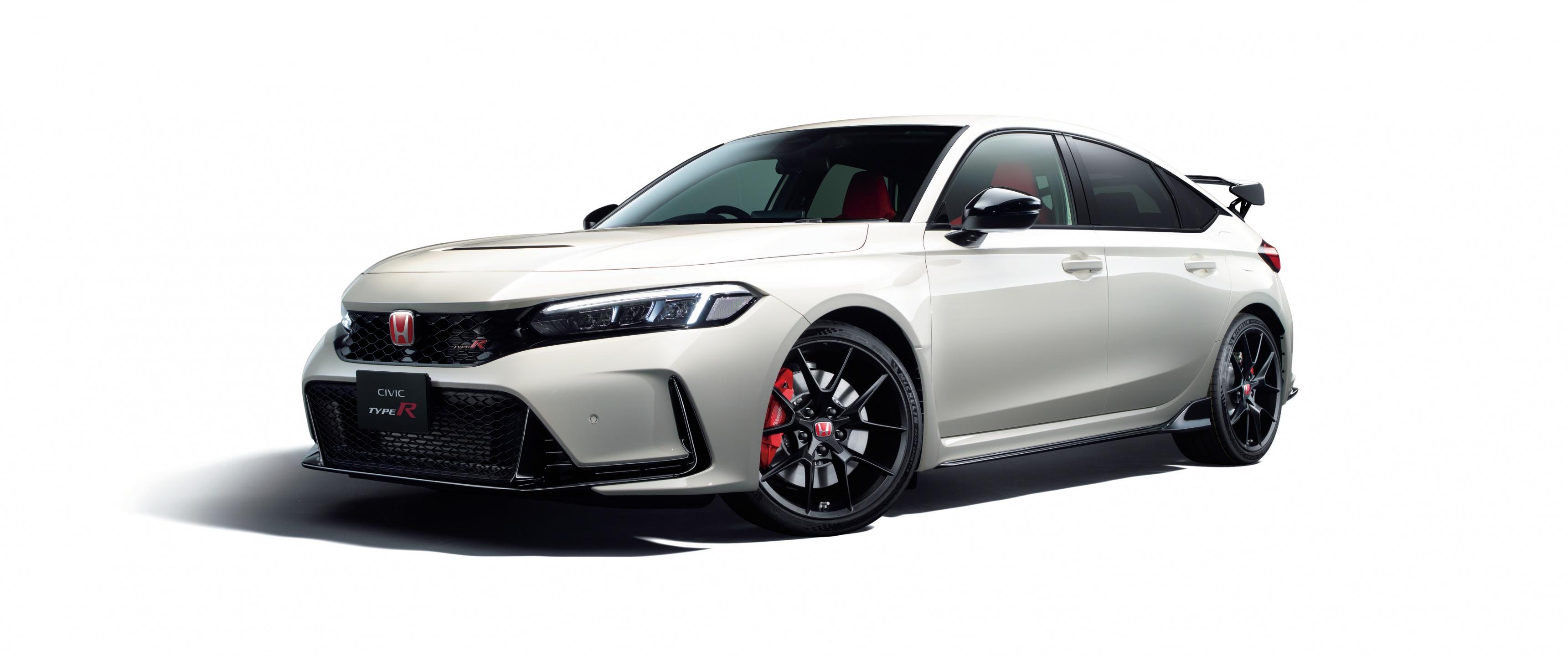 3440x1440 Honda Civic Type R Wallpaper 4K, White cars, Cars