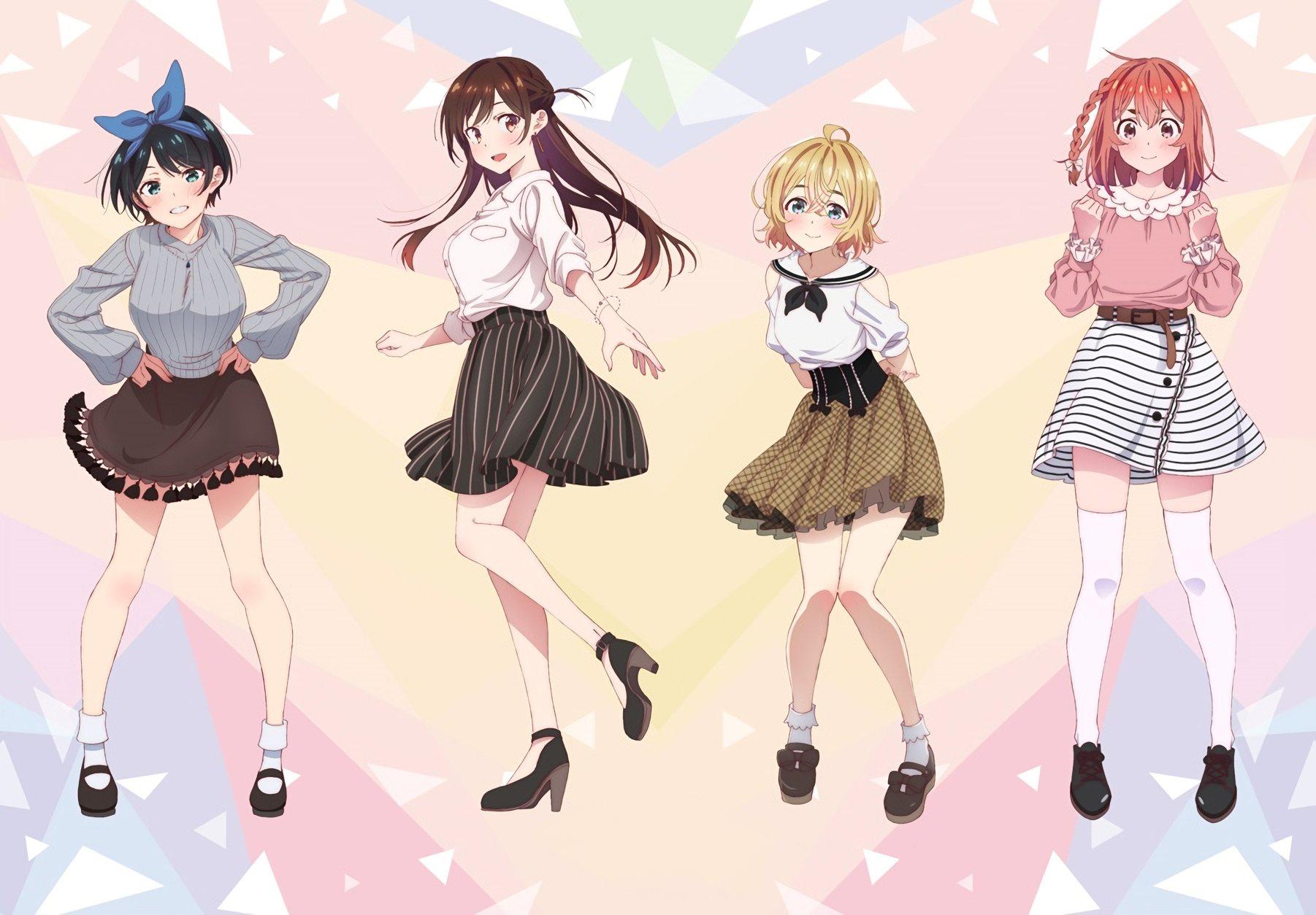 1802x1254 Kanojo Okarishimasu Rent A Girlfriend Anime Anime Girls Mami Nanami Ruka Sarashina Sumi Sakurasawa C Wallpaper:1802x1254