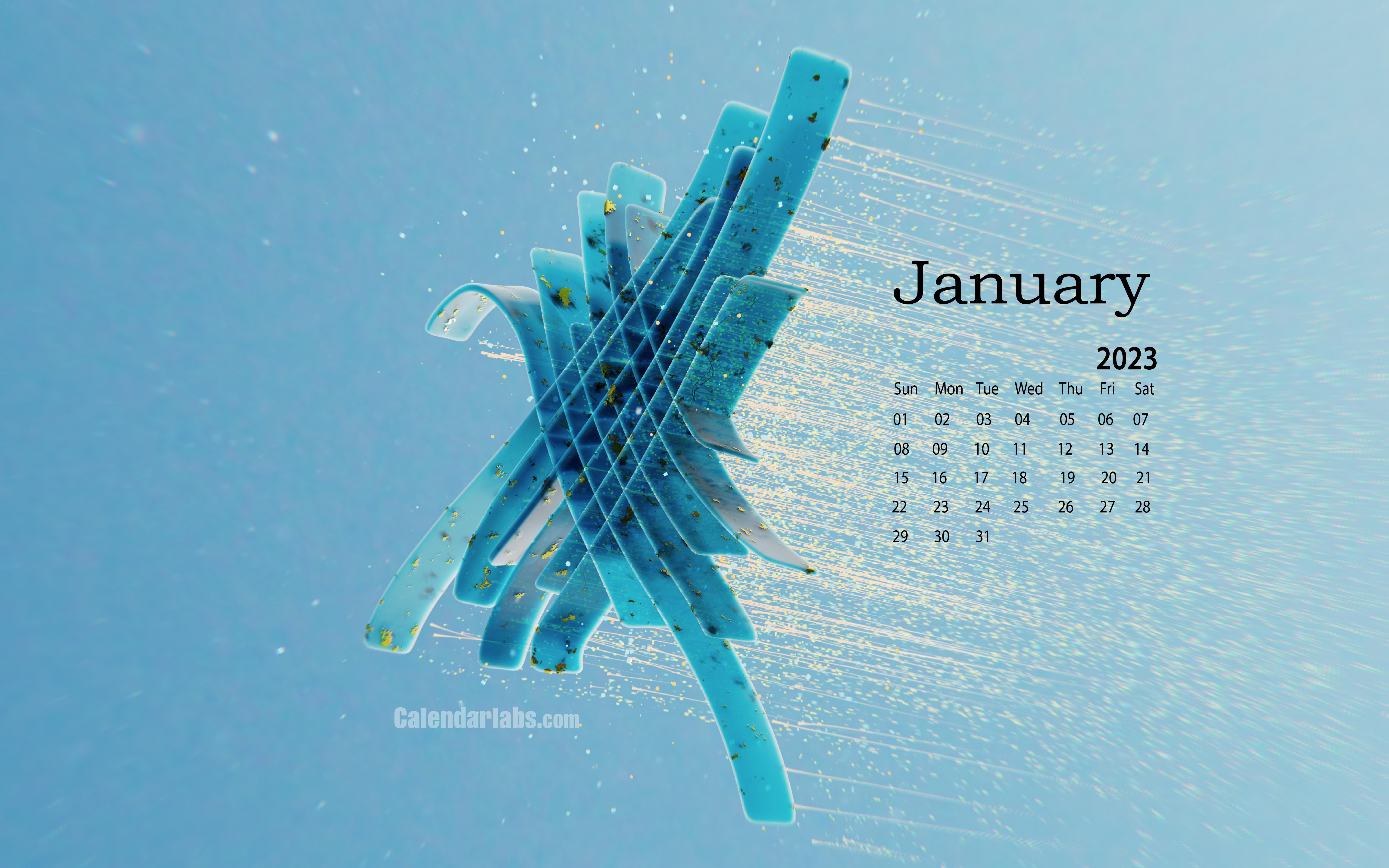 January Calendar 2023 HD wallpaper  Peakpx