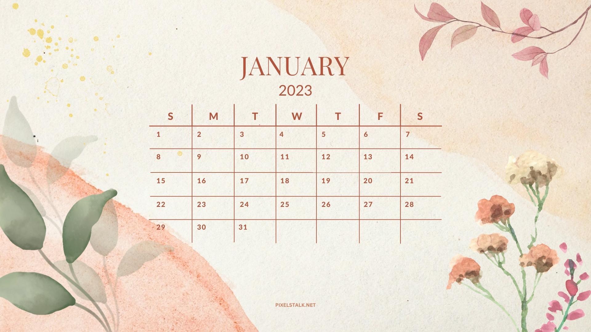 January 2023 Calendar Wallpapers - Top Free January 2023 Calendar ...