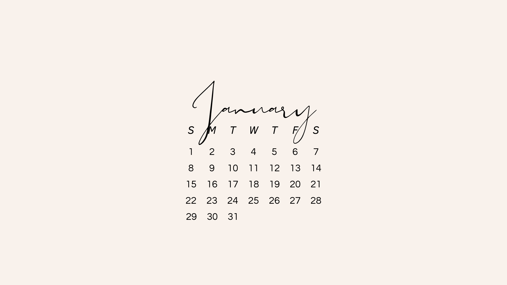 1920x1080 FREE JANUARY 2023 Desktop Calendar Background (EASY DOWNLOAD)