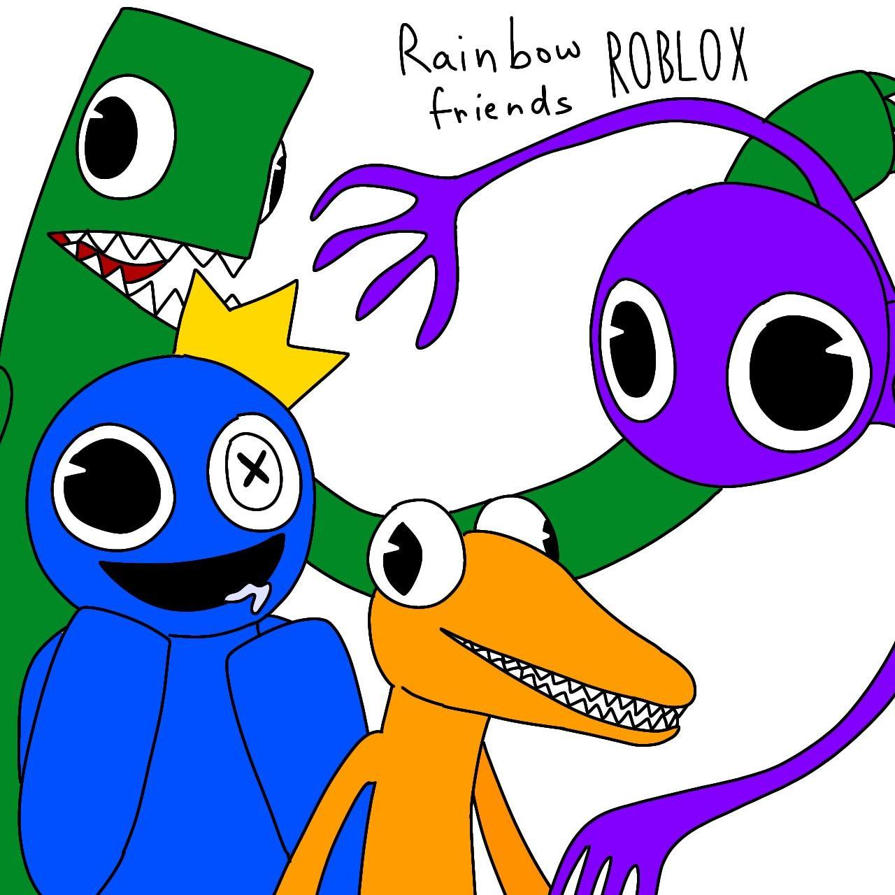 Rainbow friends red art in 2023  Friends wallpaper, Friend anime