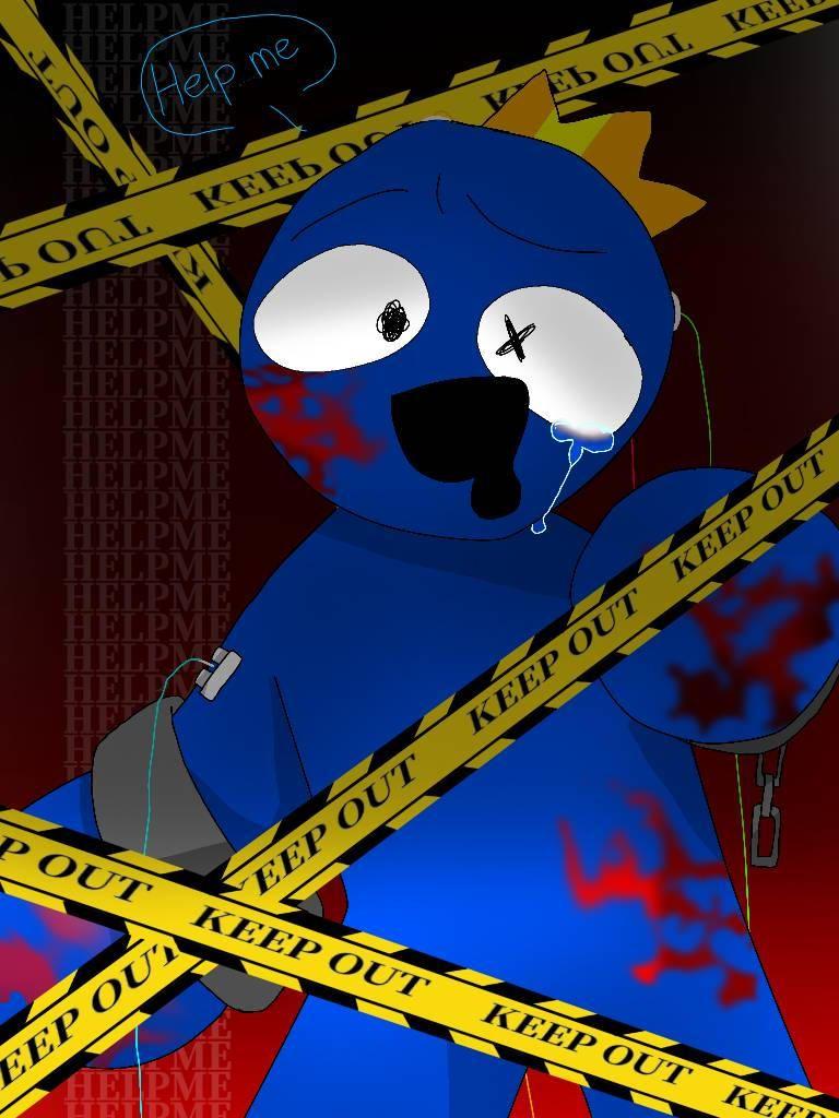 768x1024 Roblox rainbow friends ) blue please help. Drawings of friends, Rainbow, Fan art
