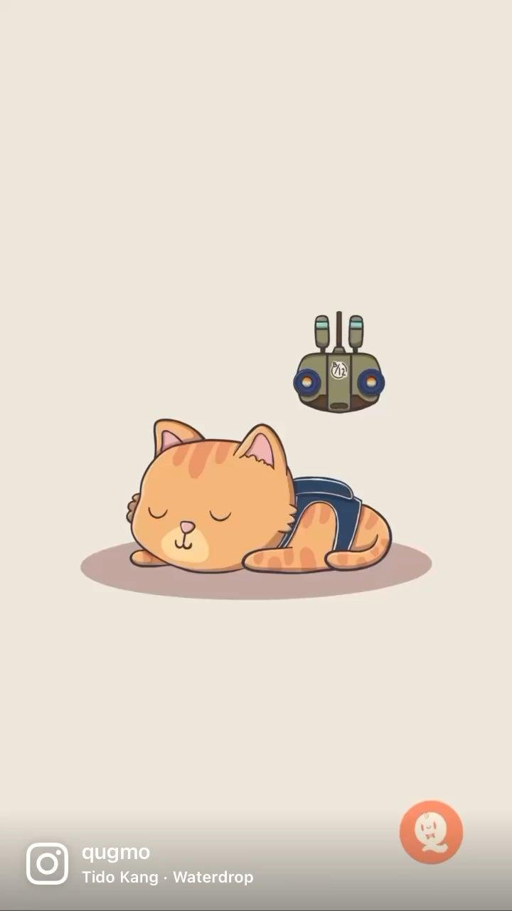 720x1280 Made a simple “animation” of the stray cat and B12