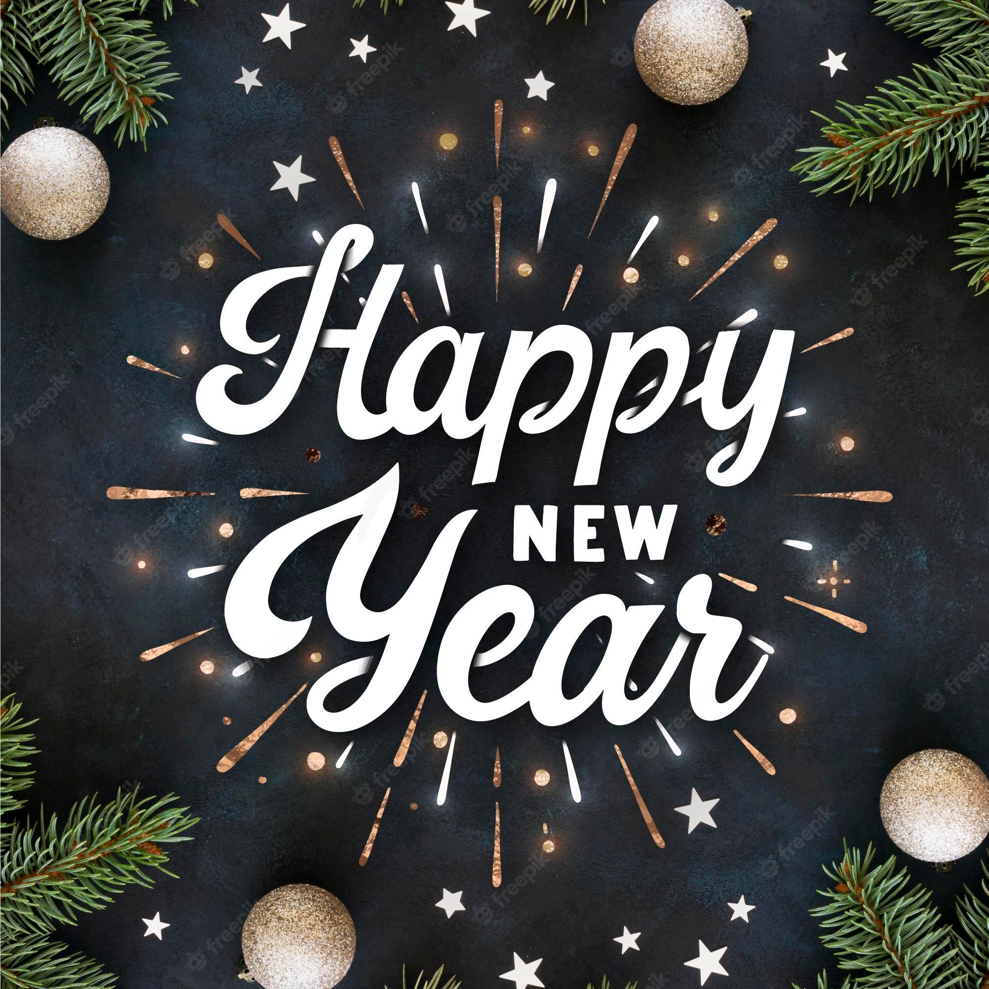 2000x2000 Happy new year wishes Image. Free Vectors, & PSD