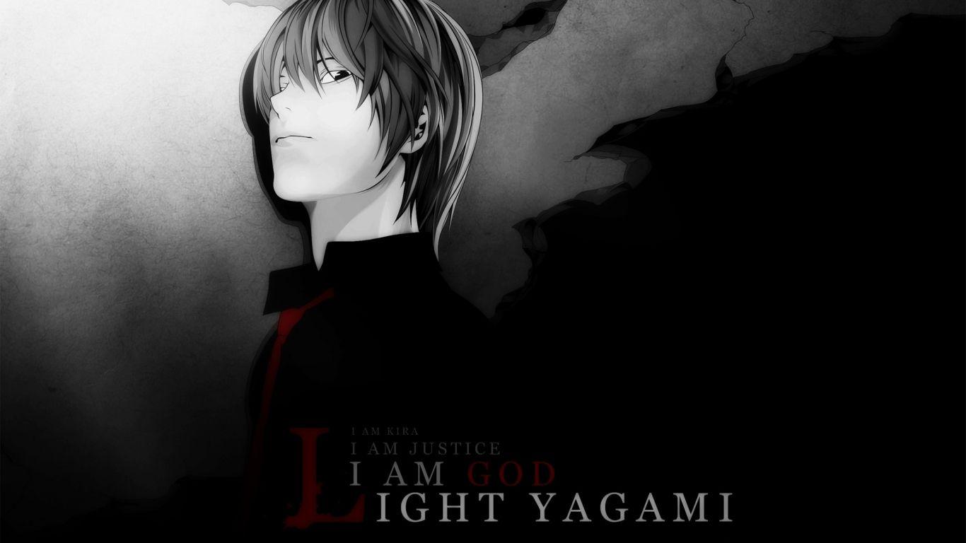 1366x768 Light Yagami de Death Note Wallpaper 1366x768