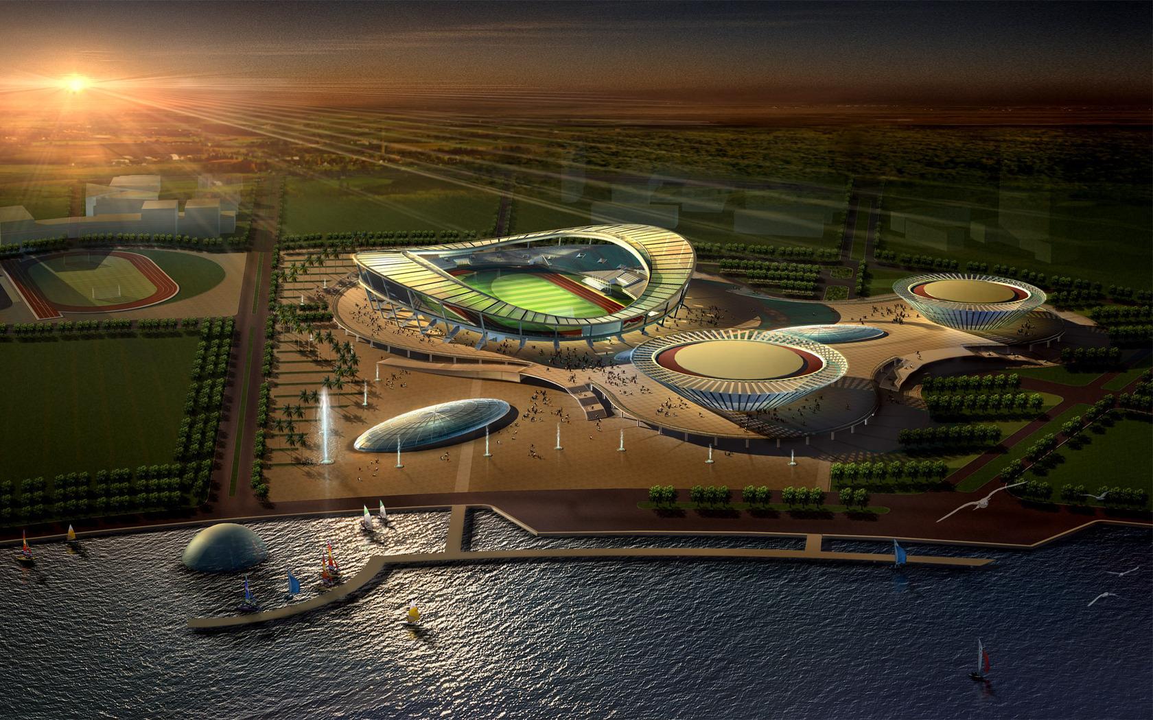 1680x1050 Artistic Stadium HD Wallpaper and Background