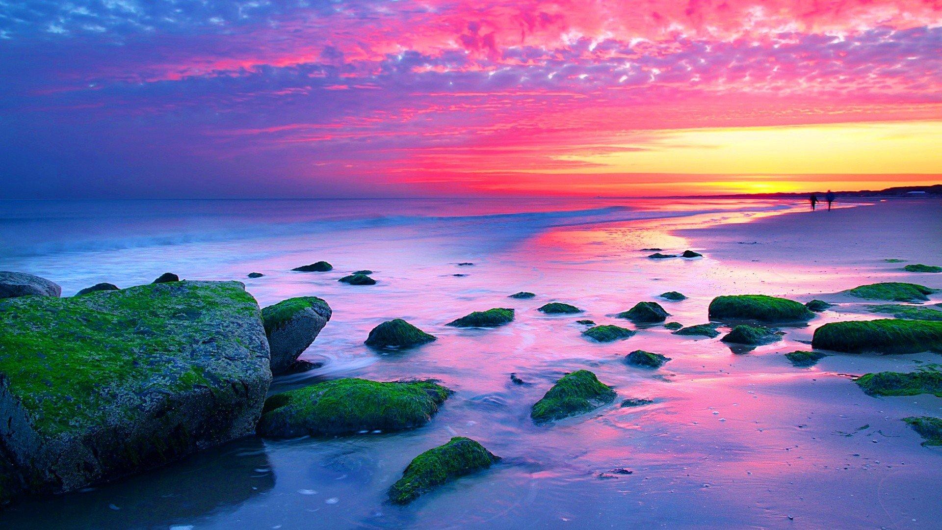 1920x1080 sunset, Landscapes, Nature, Netherlands, The, Hague, Sea Wallpaper HD / Desktop and Mobile Background