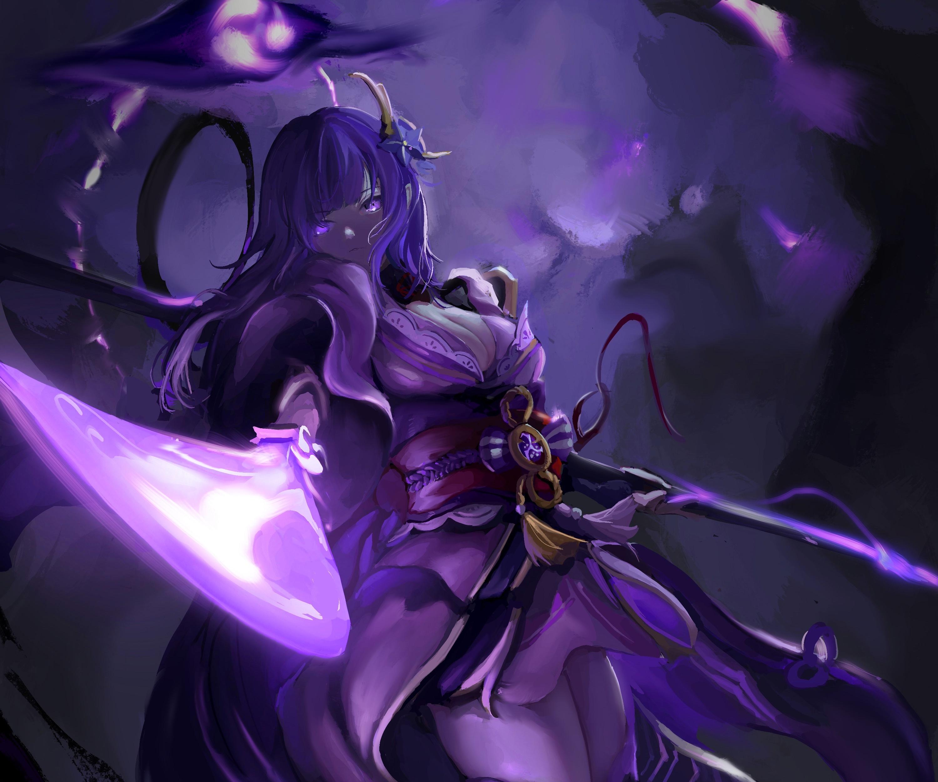3000x2500 Baal Raiden Shogun (Genshin Impact) HD Wallpaper and Background