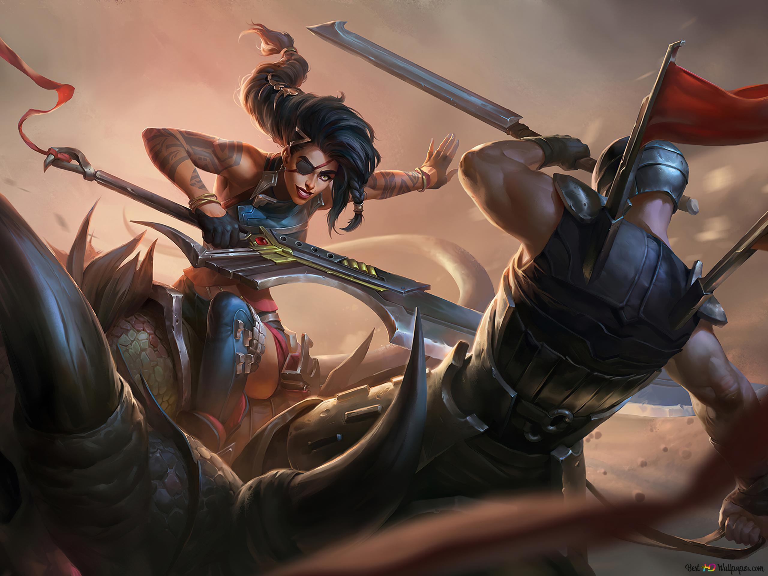 2560x1920 Battle 'Samira' of Legends (LOL) 4K wallpaper download