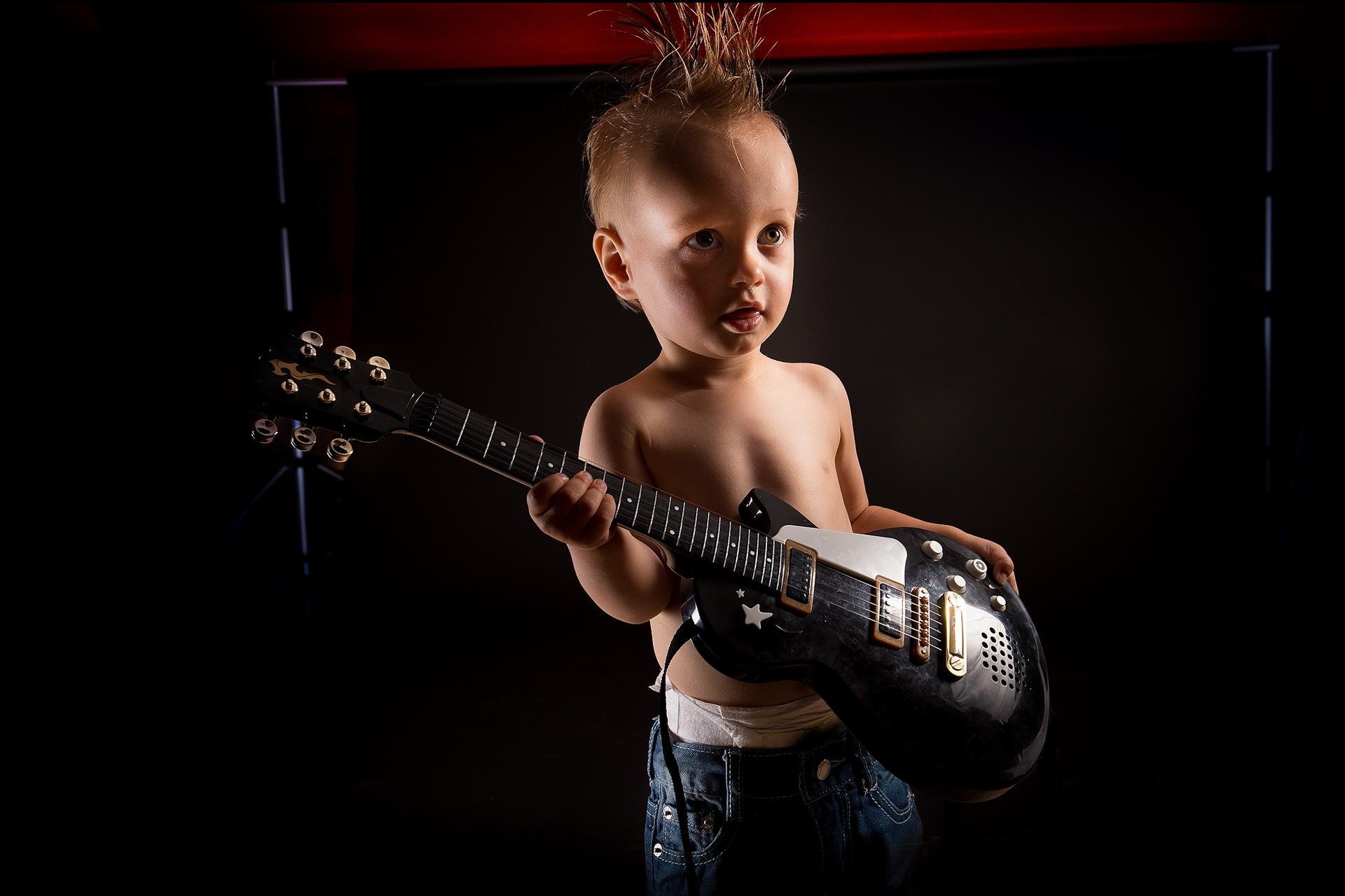 1920x1280 boy, Guitar, Mood, Children, Humor, Cute Wallpaper HD / Desktop and Mobile Background