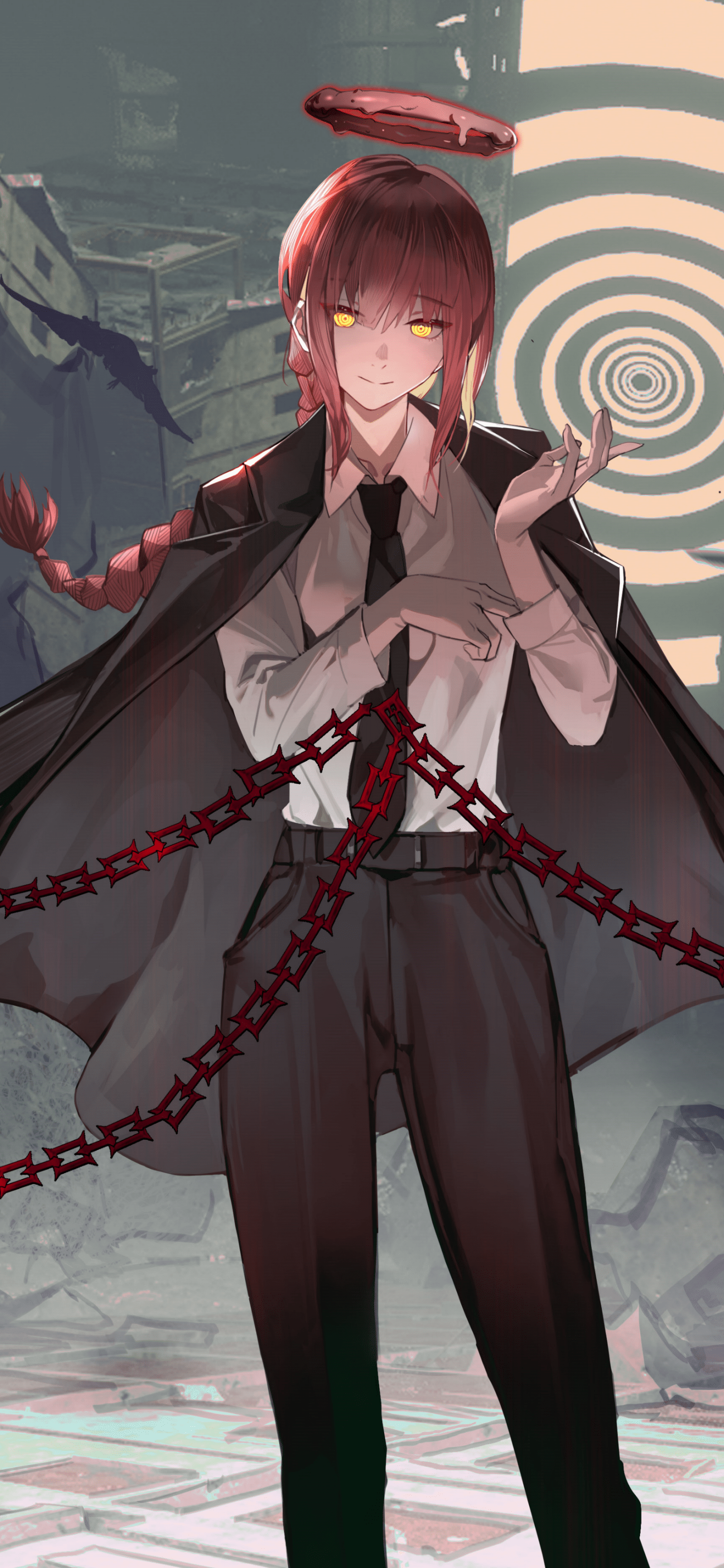 1440x3120 Anime Chainsaw Man Phone Wallpaper