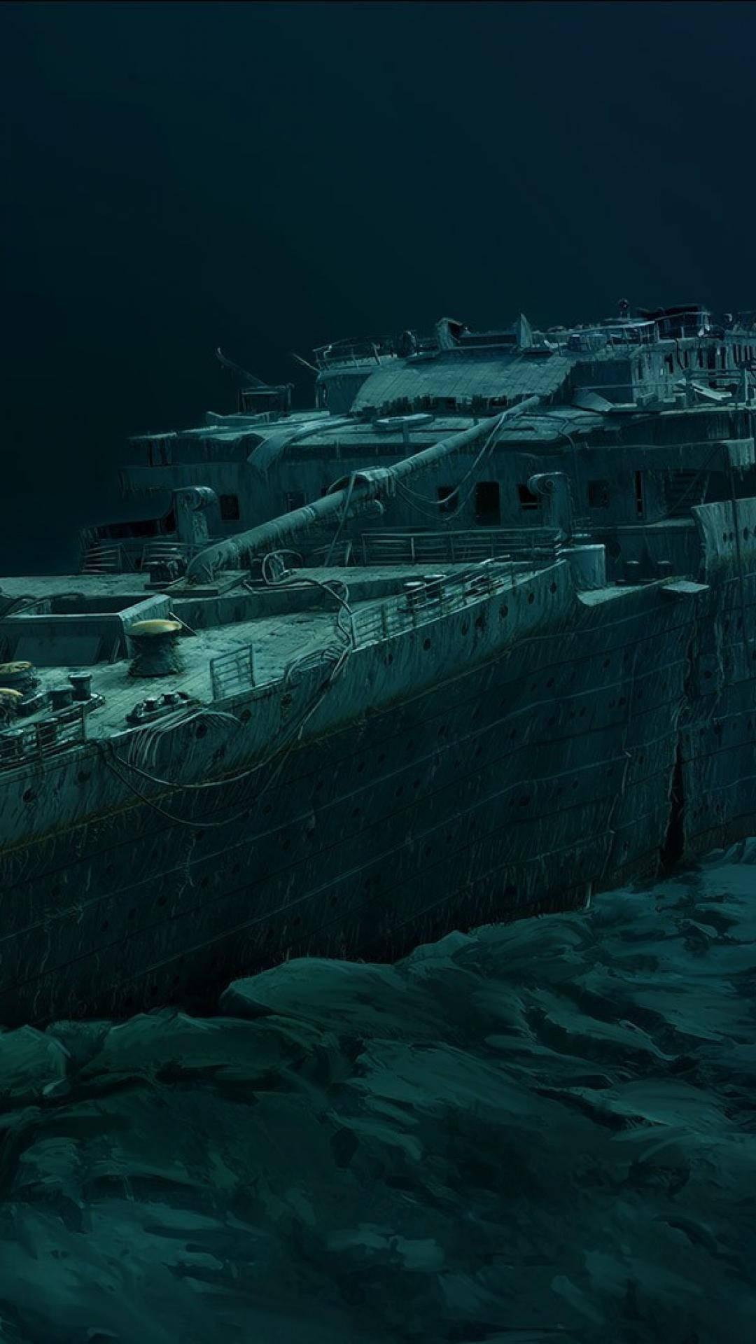 1080x1920 Download Titanic Sunken Ship Wallpaper