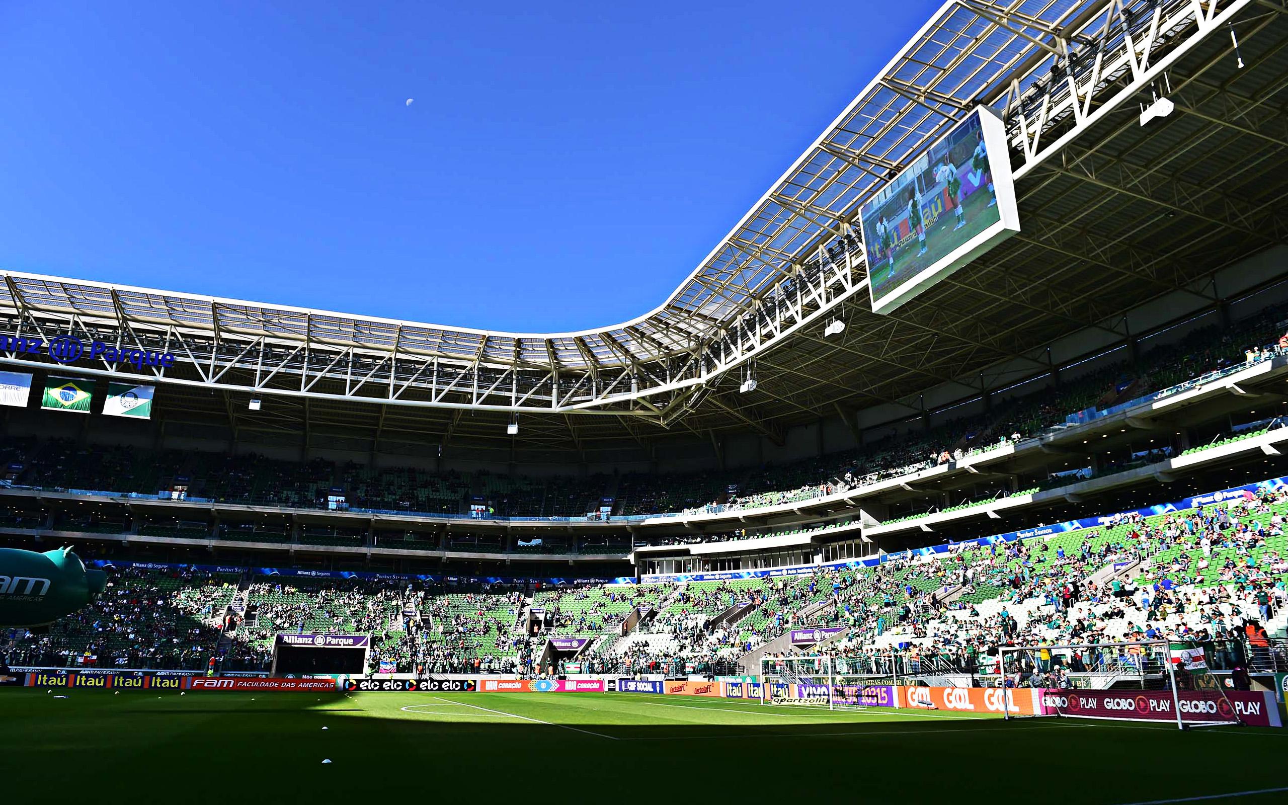 2560x1600 Download wallpaper Palmeiras Stadium, tribunes, Allianz Parque, match, soccer, Palestra Italia Arena, football stadium, Palmeiras arena, Brazil, SE Palmeiras, brazilian stadiums for desktop with resolution 2560x1600. High Quality HD picture wallpaper