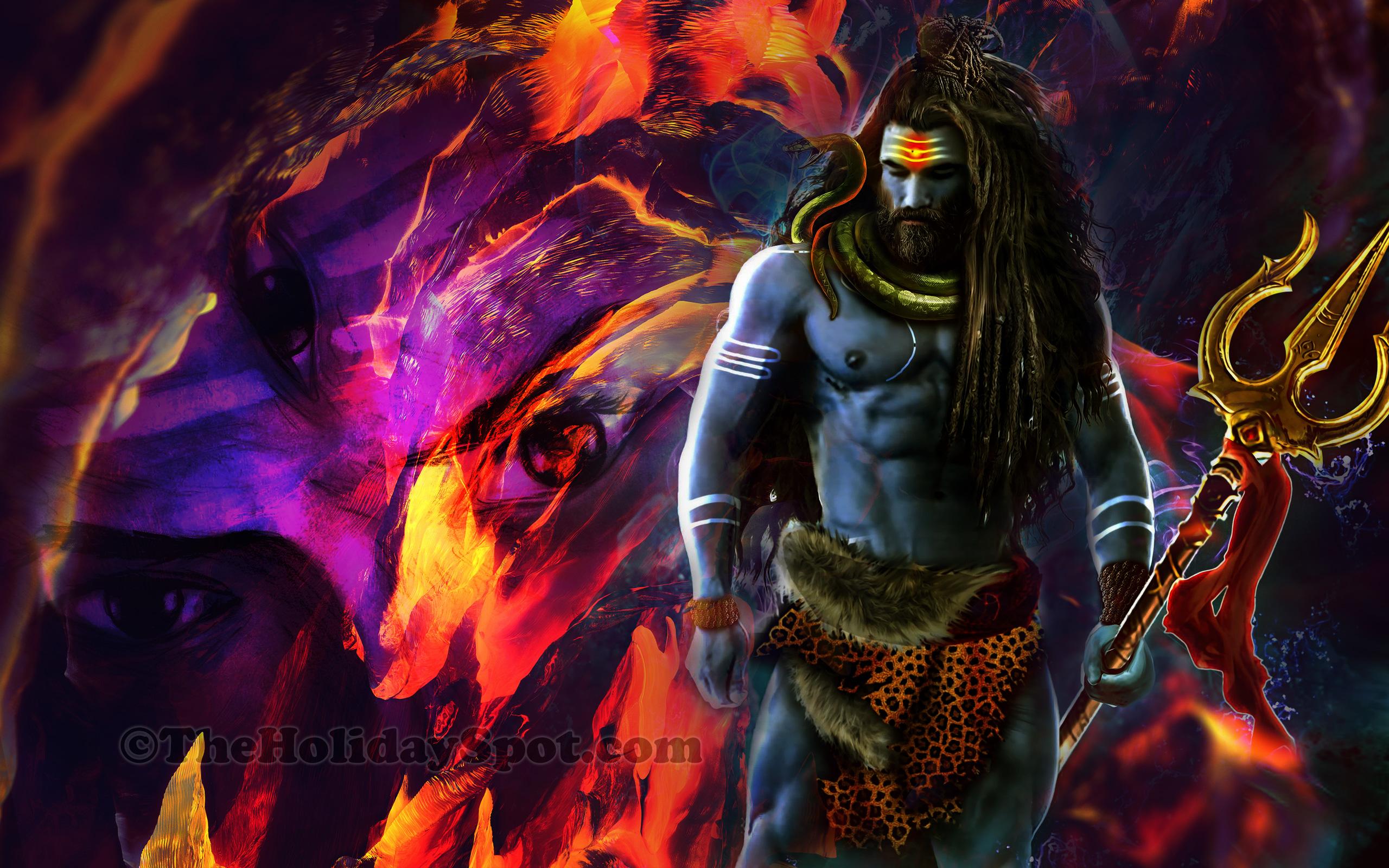 2560x1600 Lord Shiva Laptop Wallpaper