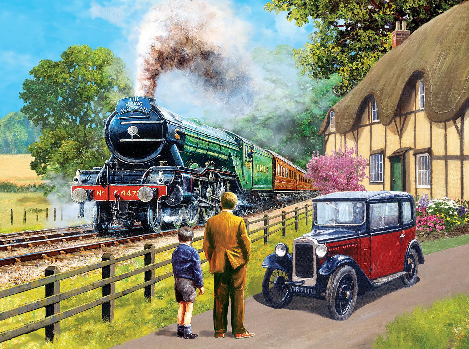 1500x1118 The Flying Scotsman Jigsaw Puzzle By Sunsout