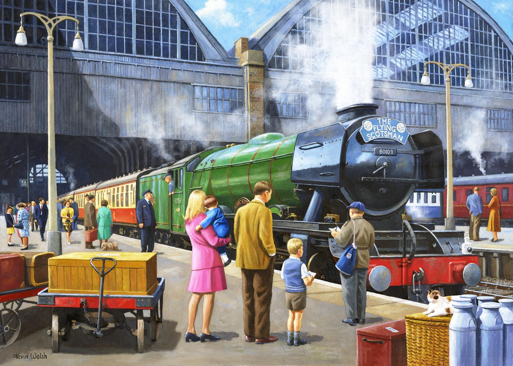 2000x1428 Free download Flying Scotsman at Kings Cross Wall Mural Wallsauce US [2000x1428] for your Desktop, Mobile & Tablet. Explore Flying Scotsman Wallpaper. Flying Dutchman Wallpaper, Flying Eagle Wallpaper, Flying Dragon Wallpaper