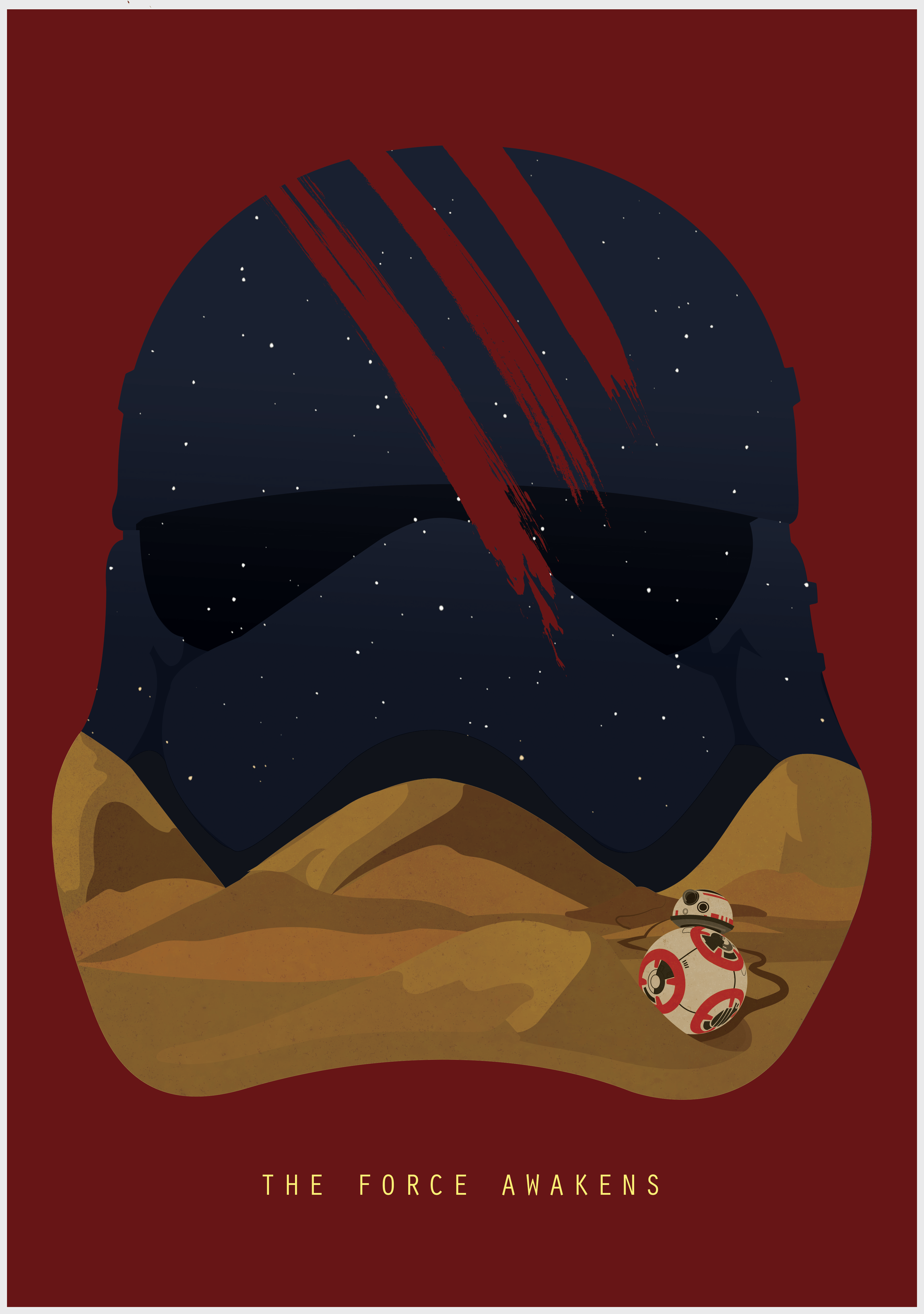 3583x5091 portrait display, artwork, movies, fan art, BB- Daffy Duck, Star Wars: The Force Awakens Gallery HD Wallpaper