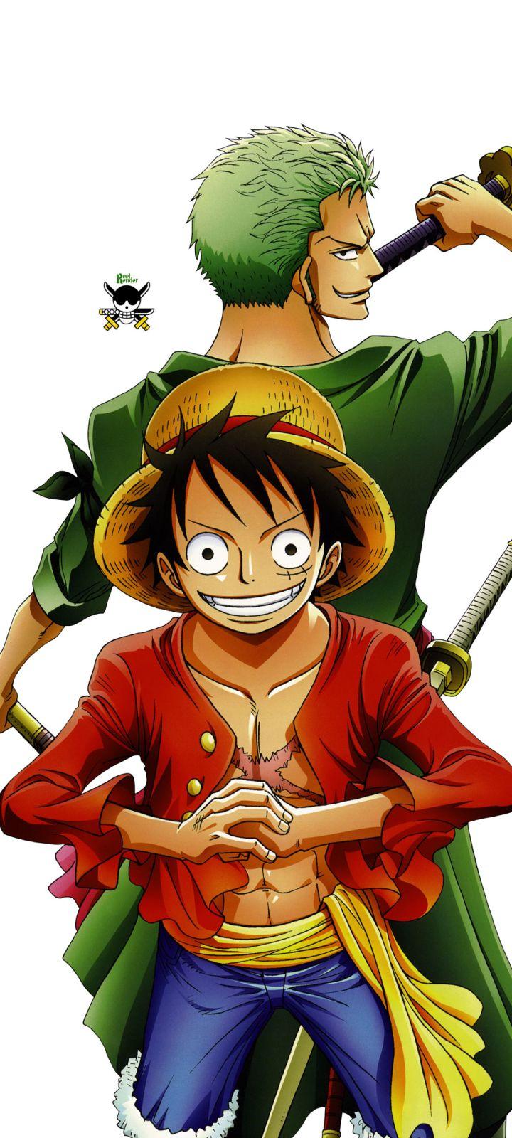 720x1600 Luffy e zoro. One piece image, One