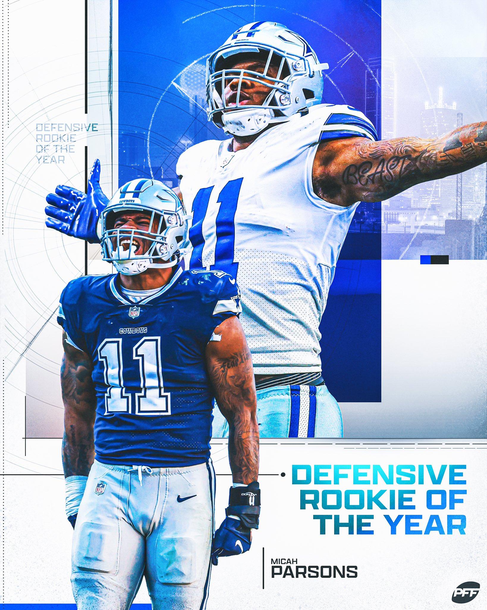 1638x2048 PFF Parsons: UNANIMOUS Defensive Rookie of the Year