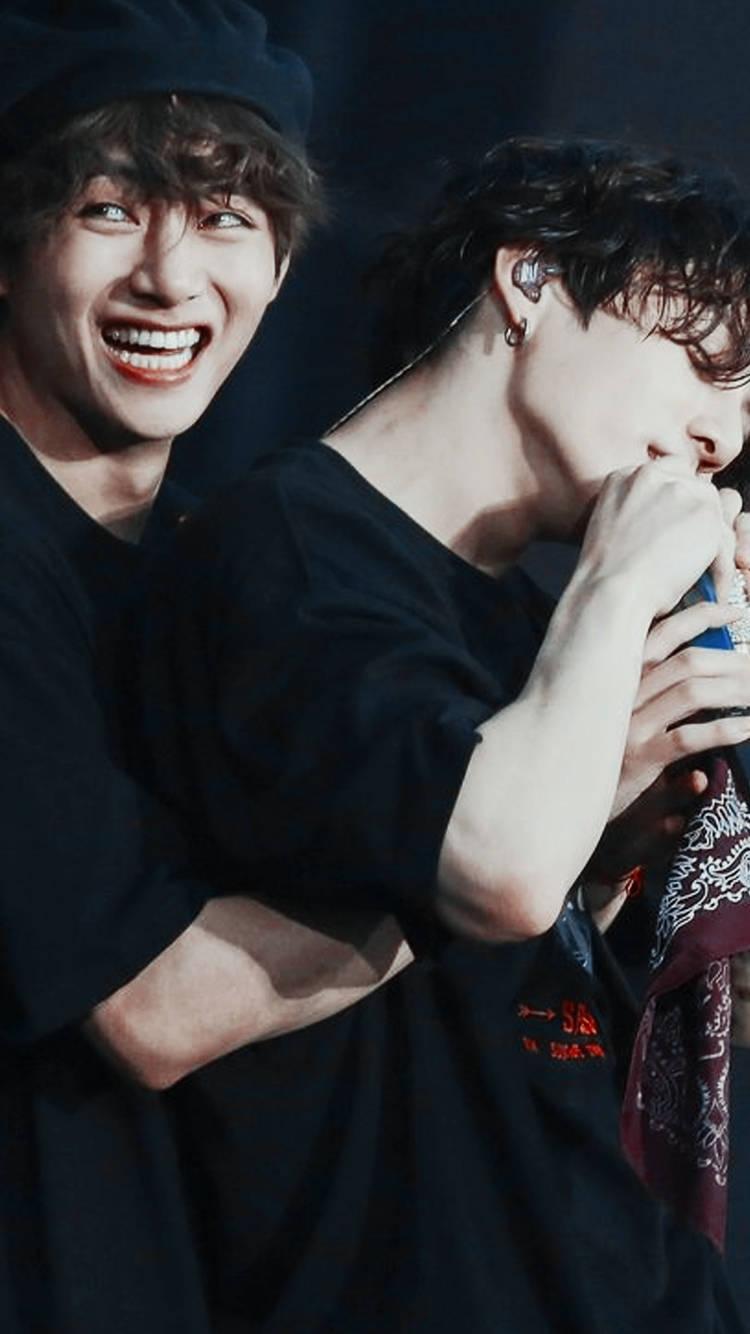 750x1334 Download Taekook BTS V Hugging Jungkook Wallpaper