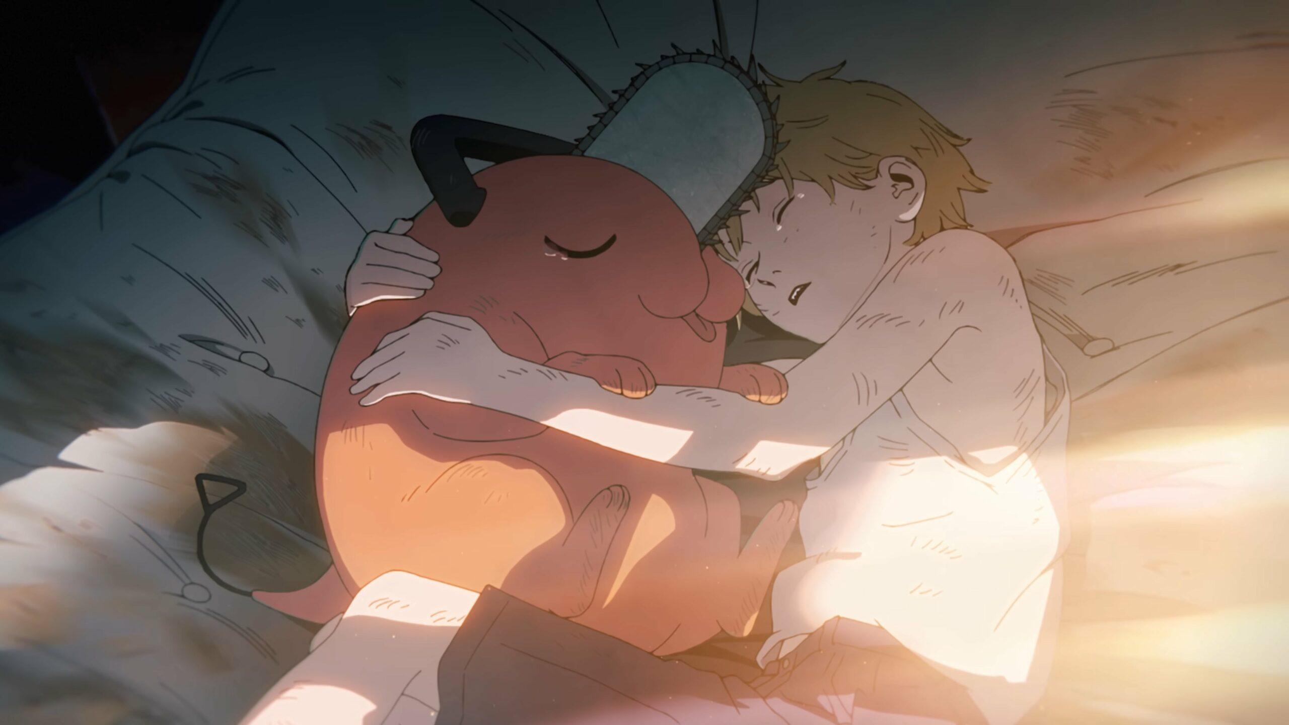 2560x1440 Chainsaw Man's Sleeping Pochita Turns Into Plush Pouch Named Pouchita