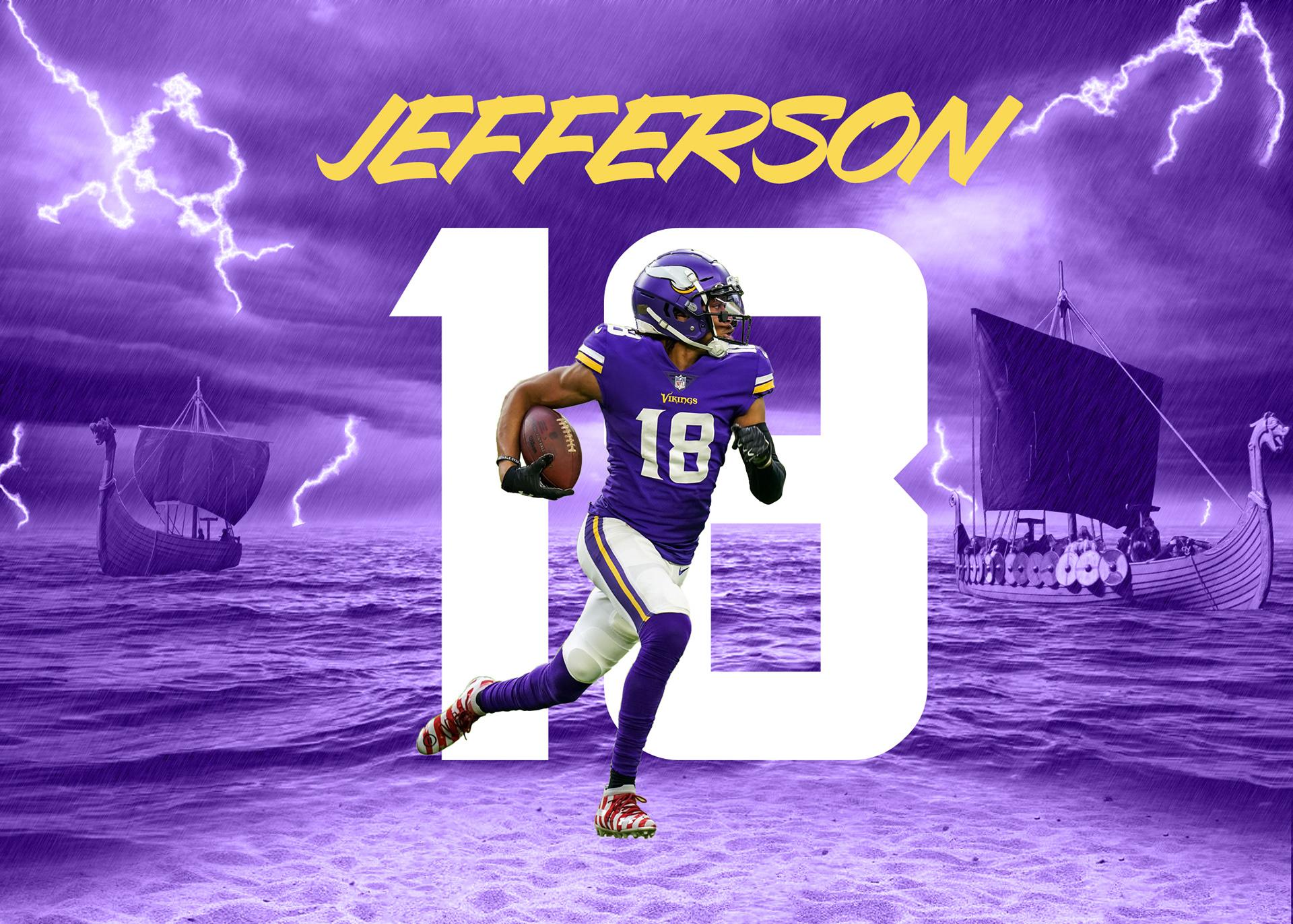 1920x1371 Justin Jefferson Poster