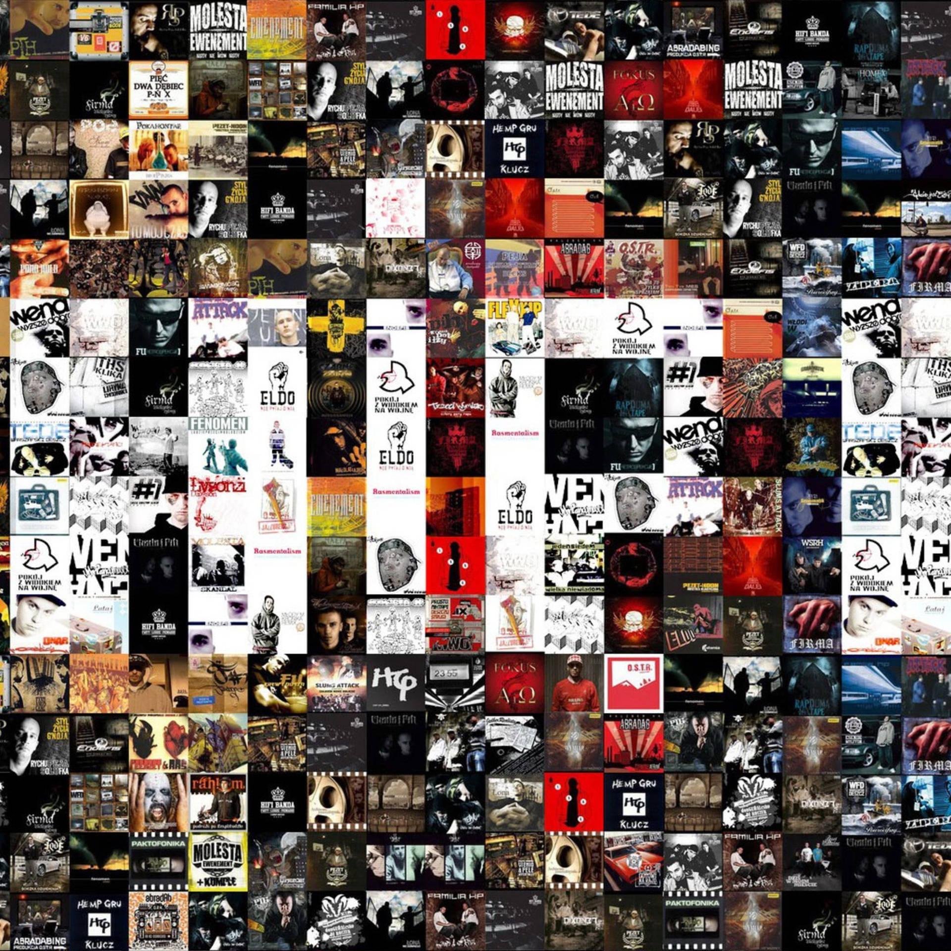 1920x1920 Download Hip Hop Album Covers Collage Wallpaper