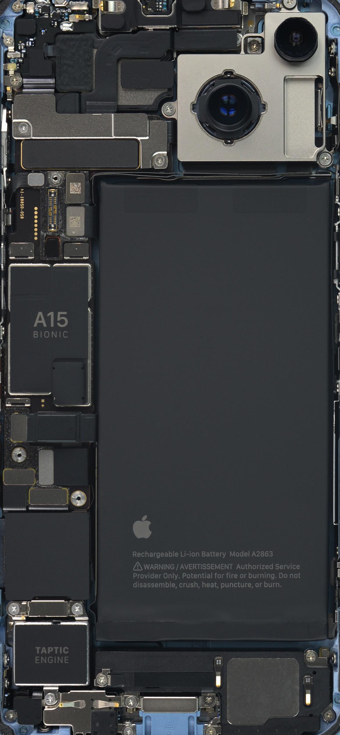 1170x2532 iPhone 14 Teardown Wallpaper