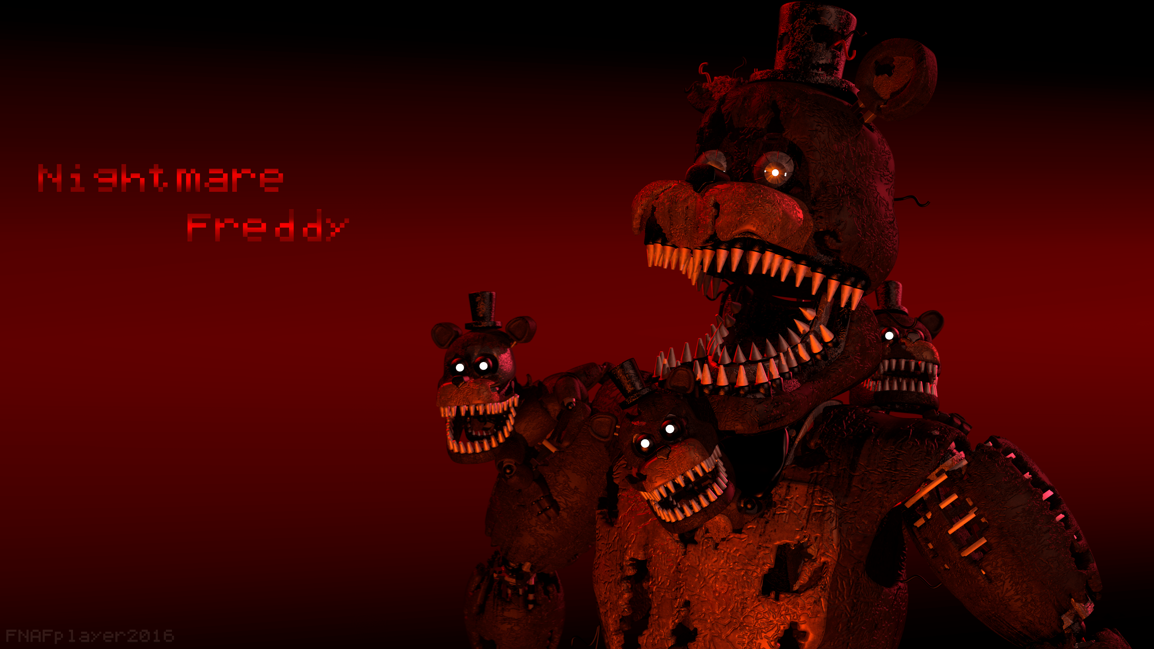 4000x2250 SFM FNaF] Nightmare Freddy Wallpaper [4K]