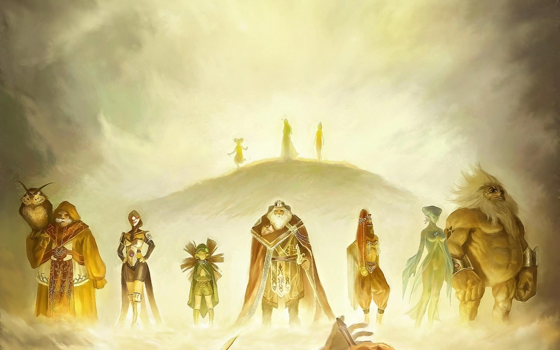 1920x1200 Ag+ impa (sage of shadow) king of hyrule princess zelda rauru (sage of light) ruto (sage of water) saria (sage of forest) tagme the legend of zelda wallpaperx1200