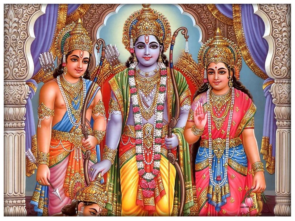1024x768 Shri Ram Laxman Sita Wallpaper Free Download