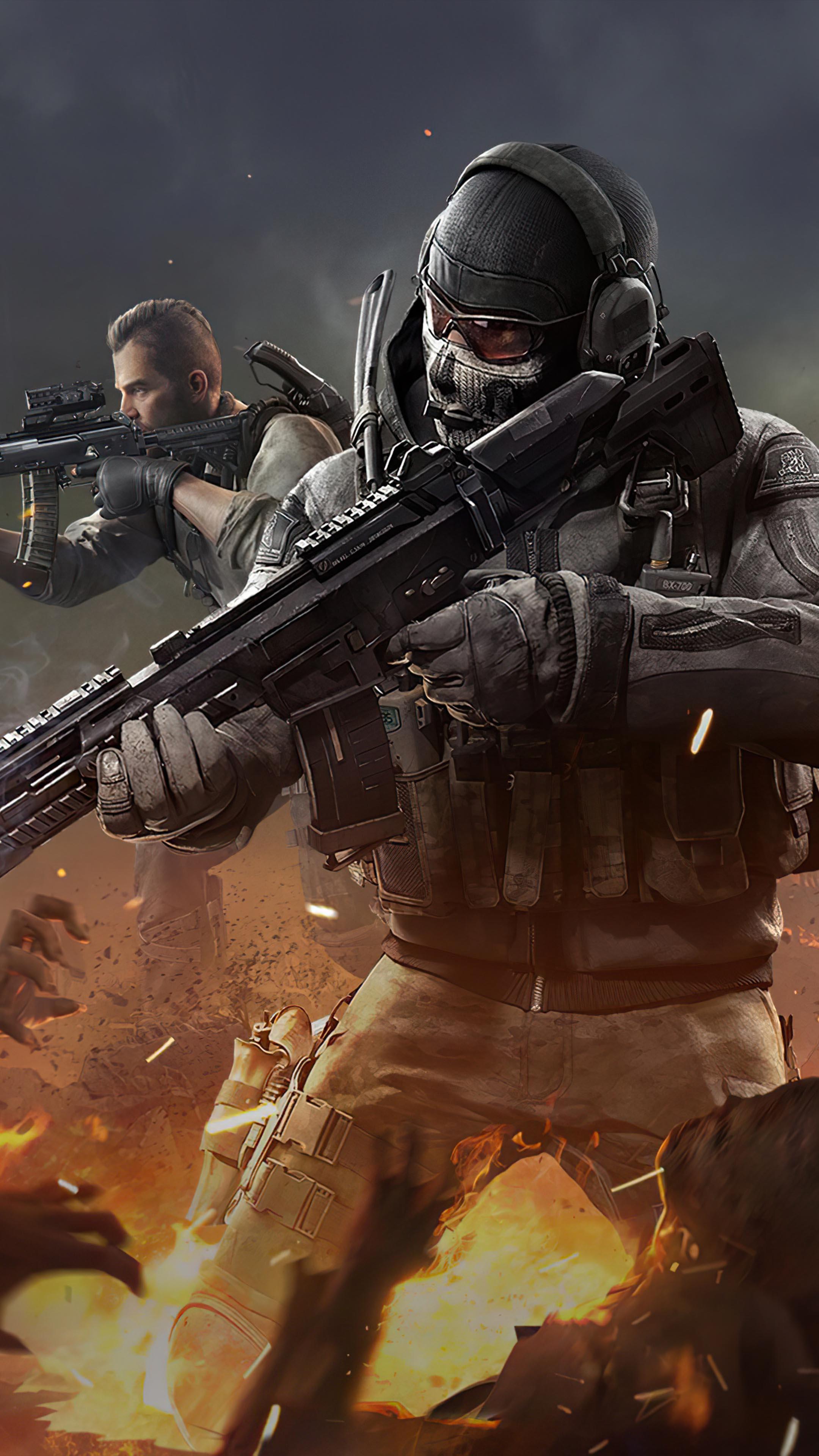 2160x3840 Ghost Player Call of Duty Mobile 4K Ultra HD Mobile Wallpaper