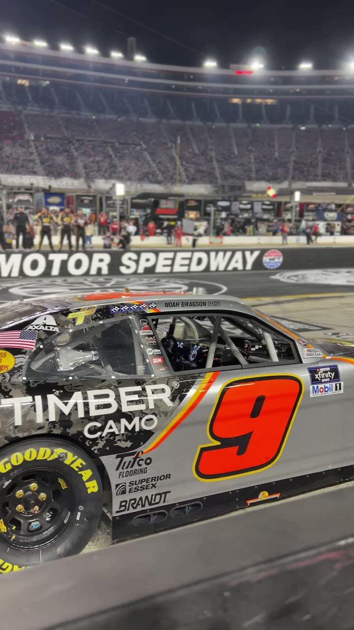 720x1280 Bristol Motor Speedway you win three straight and are as hot as is, you gotta do it big for the fans